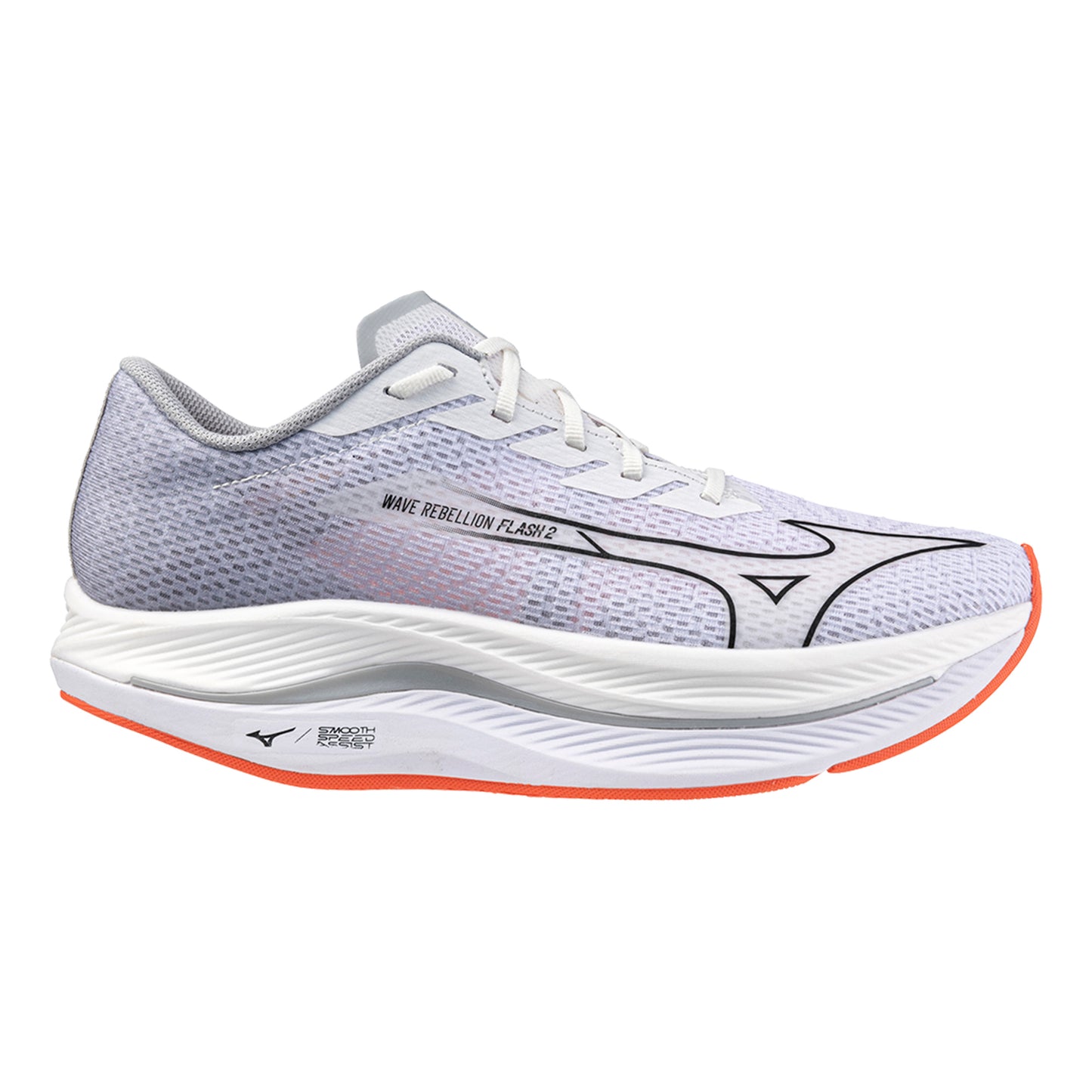 Mizuno Wave Rebellion Flash 2 Wettkampfschuh Herren - weiß, hellgrau