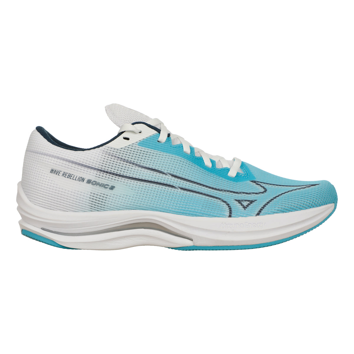 Mizuno Wave Rebellion Sonic 2 Wettkampfschuh Damen-Türkis,Weiß