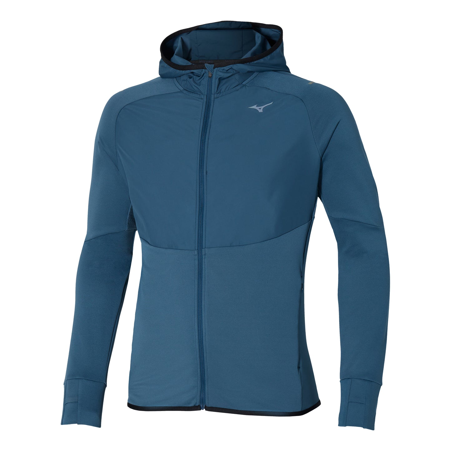 Mizuno Warmalite Hybrid FZ Laufjacke Herren - blau,
