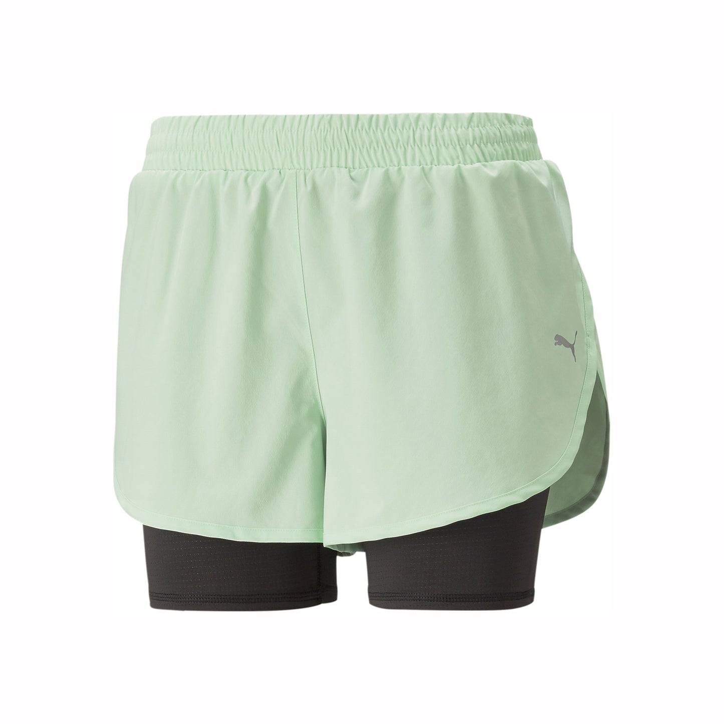 Puma Run Favorite Woven 2in1 3in Laufshorts Damen - mint, schwarz