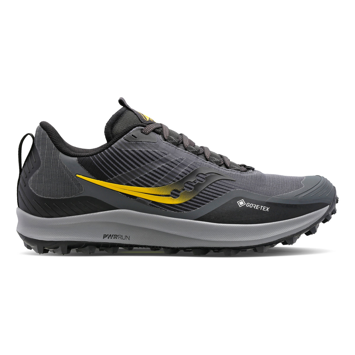 Saucony Peregrine 12 Gtx Trailschuh Herren - grau, gold