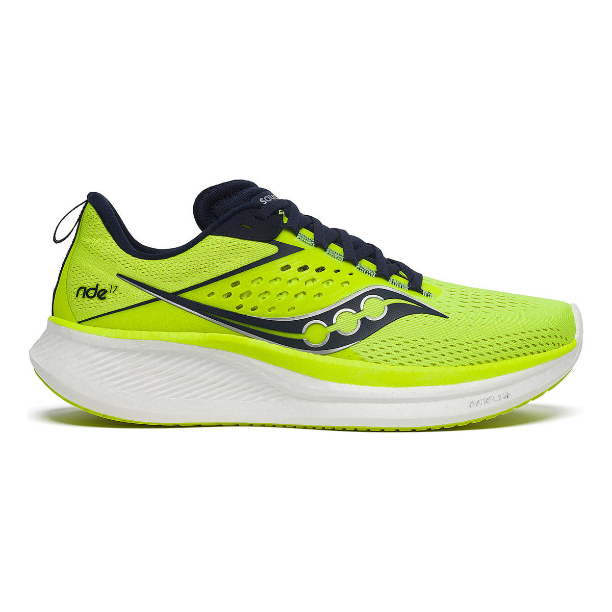 Saucony Ride 17 Neutralschuh Herren - zitronengelb, blau