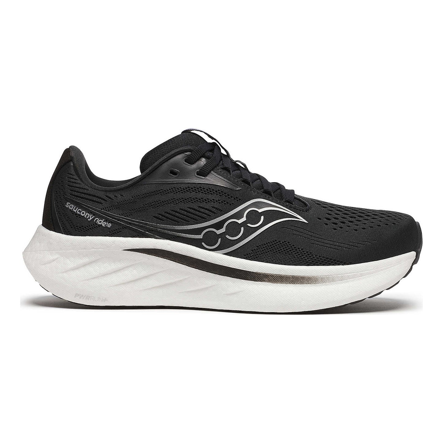 Saucony Ride 18 Neutralschuh Damen-Schwarz,Weiß