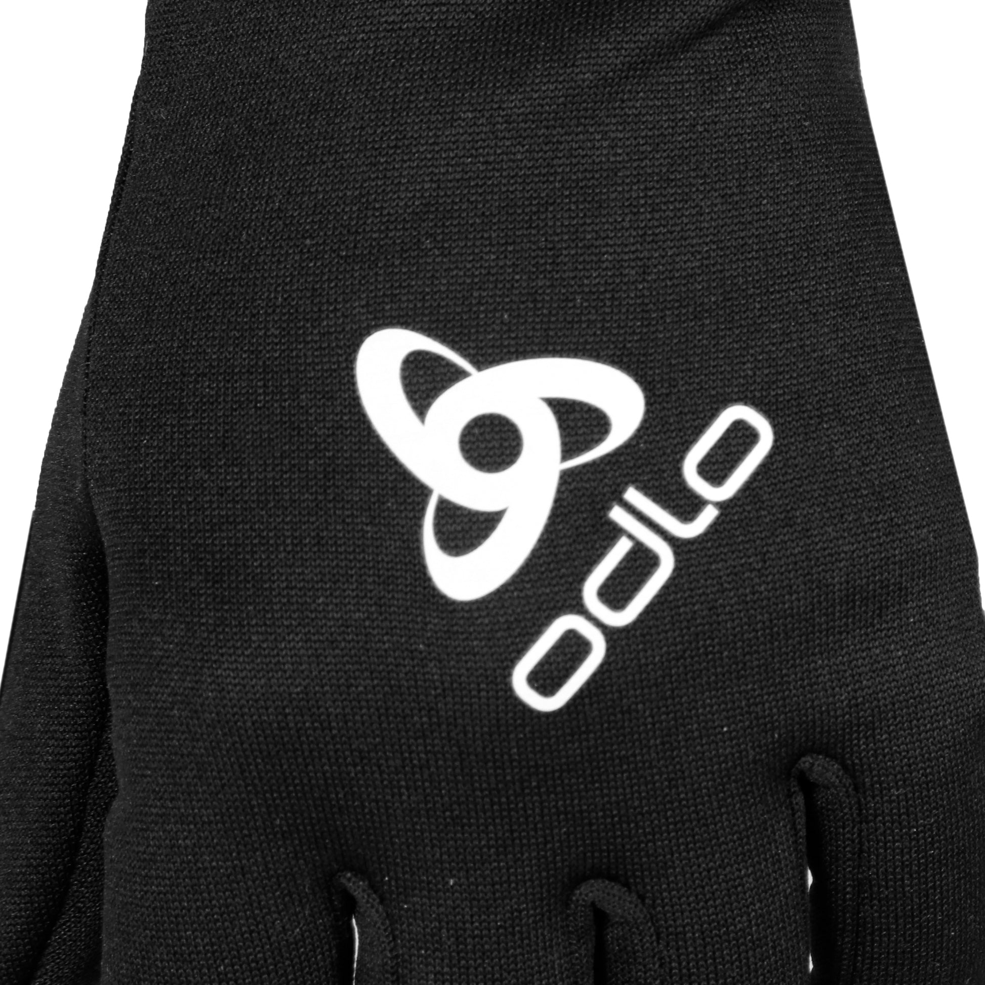 odlo aeolus warm handschuhe Stretchfleece Liner Eco Gloves Laufhandschuhe-Schwarz