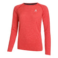 Essential Seamless Crew Neck Longsleeve Damen - rot,