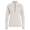 Zeroweight Ceramiwarm Reflective Mid Layer Half-Zip Lauftop Damen - hellgrau,