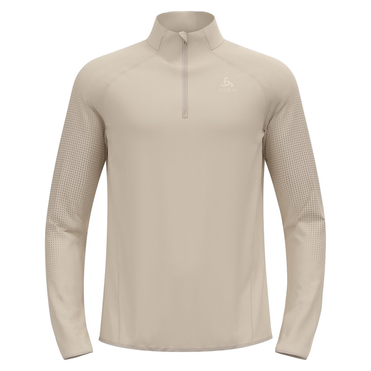 Odlo Zeroweight Warm Mid Layer 1/2 Zip Laufshirt Herren - silber