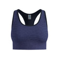 Seamless Medium Padded Sport Sport-BH Damen-blau