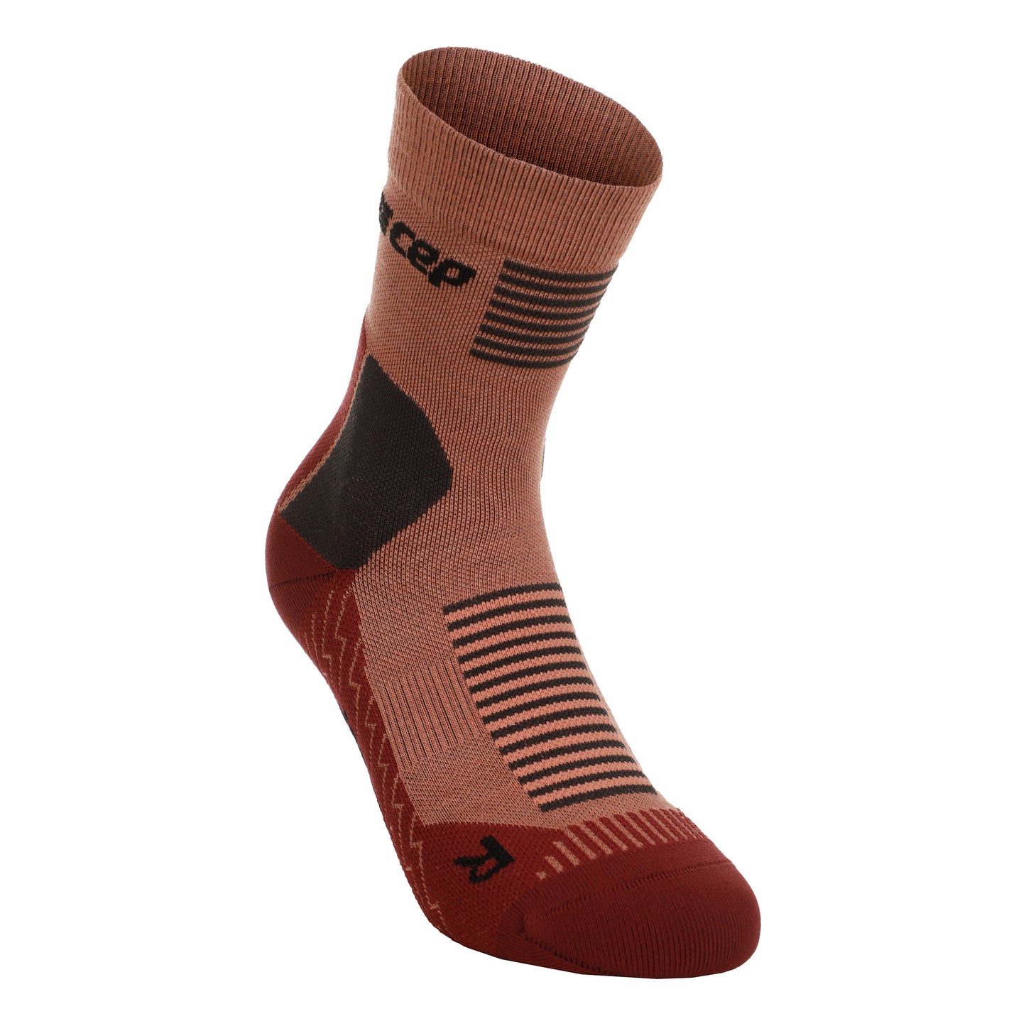 CEP Cold Weather Mid Cut V2 Kompressions-Socken Damen - altrosa,