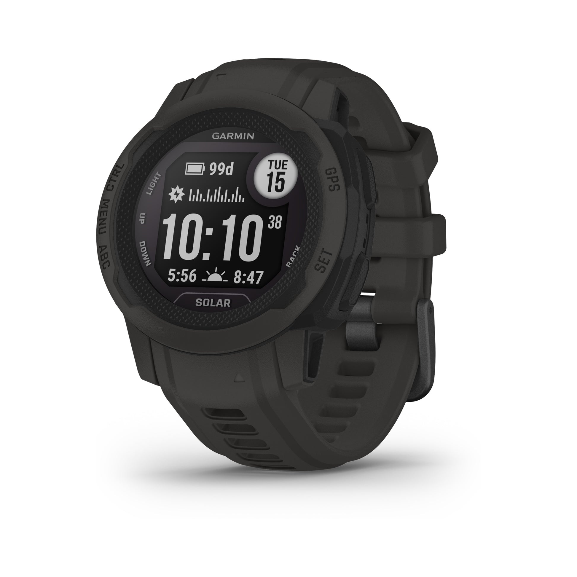 Garmin Instinct 2S Solar Pulsuhr-Schwarz,Grau