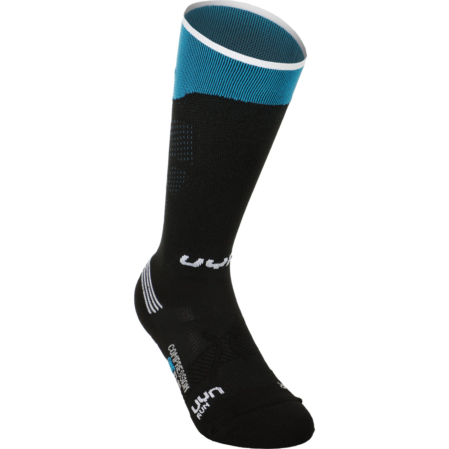 UYN Compression One Laufsocken Damen-Schwarz,Türkis