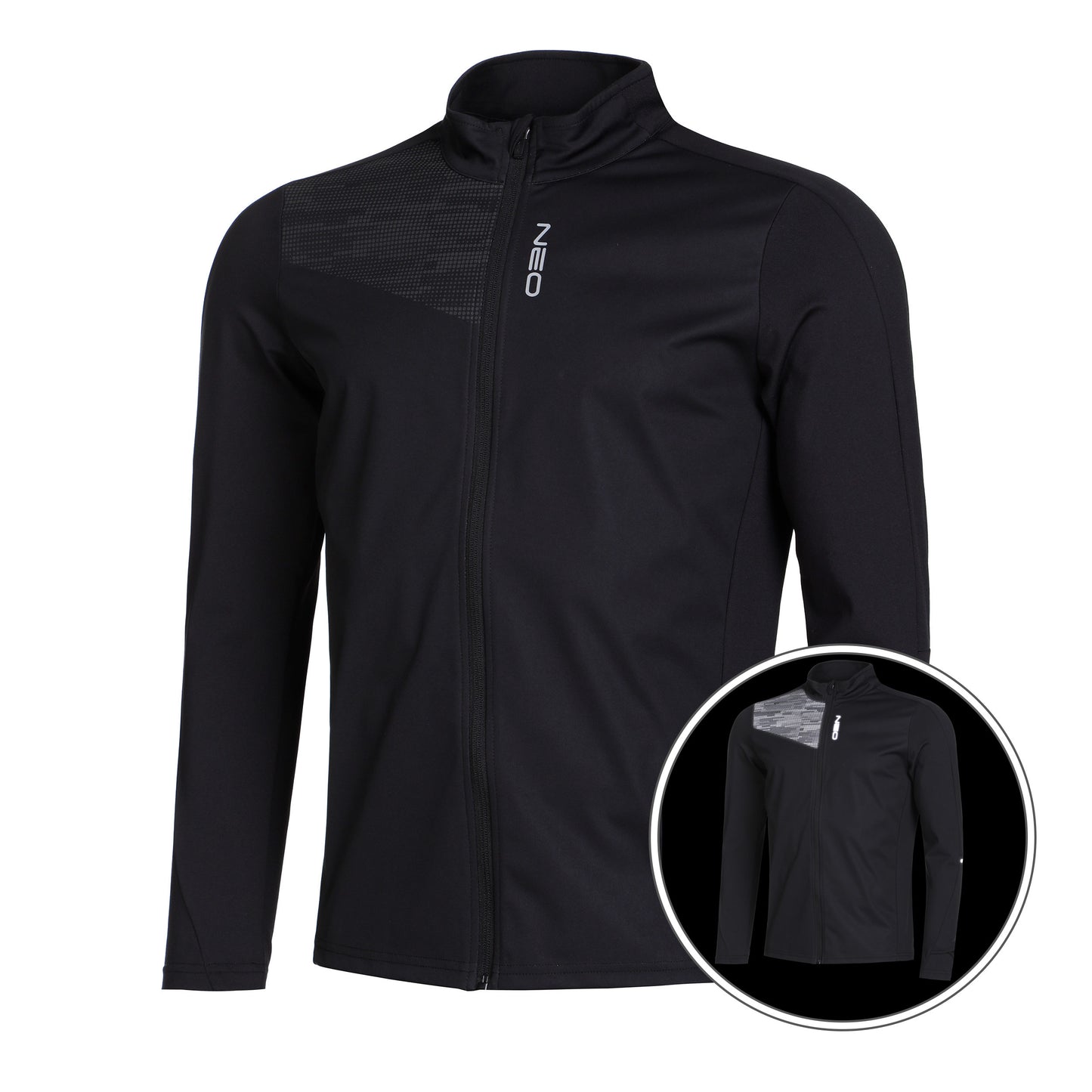 NEO Storm Duo Laufjacke Herren-Schwarz