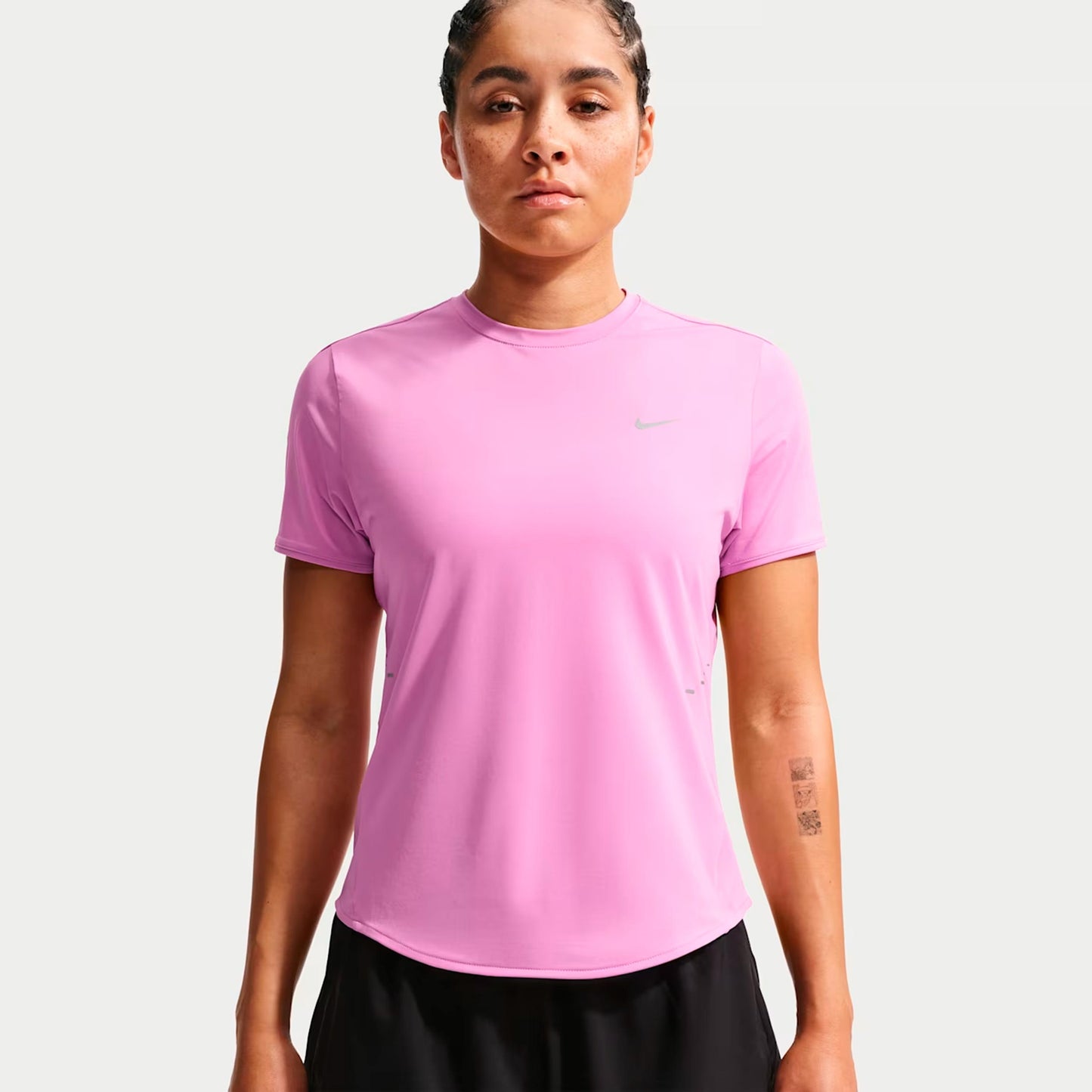 Nike Swift Laufshirt Damen - pink, silber
