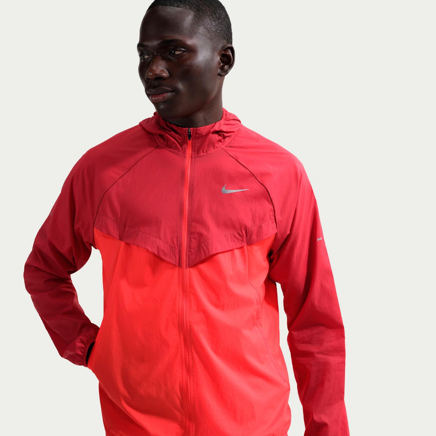 Nike Stride Laufjacke Herren - rot, hellrot