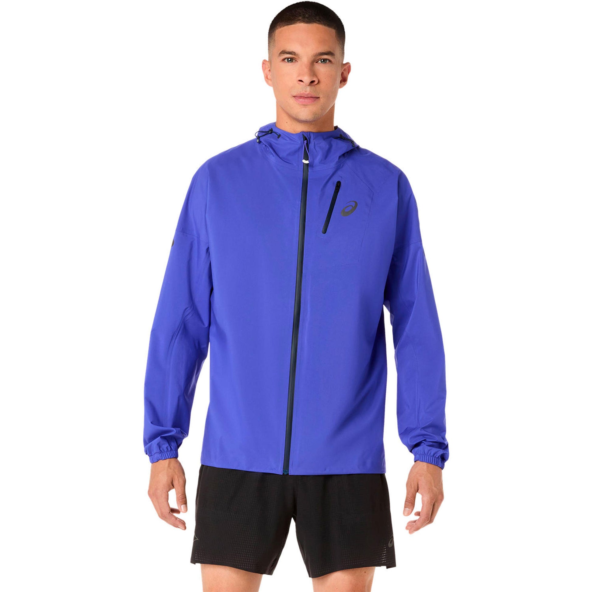 ASICS Fujitrail Elite Waterproof Laufjacke Herren-blau, dunkelblau