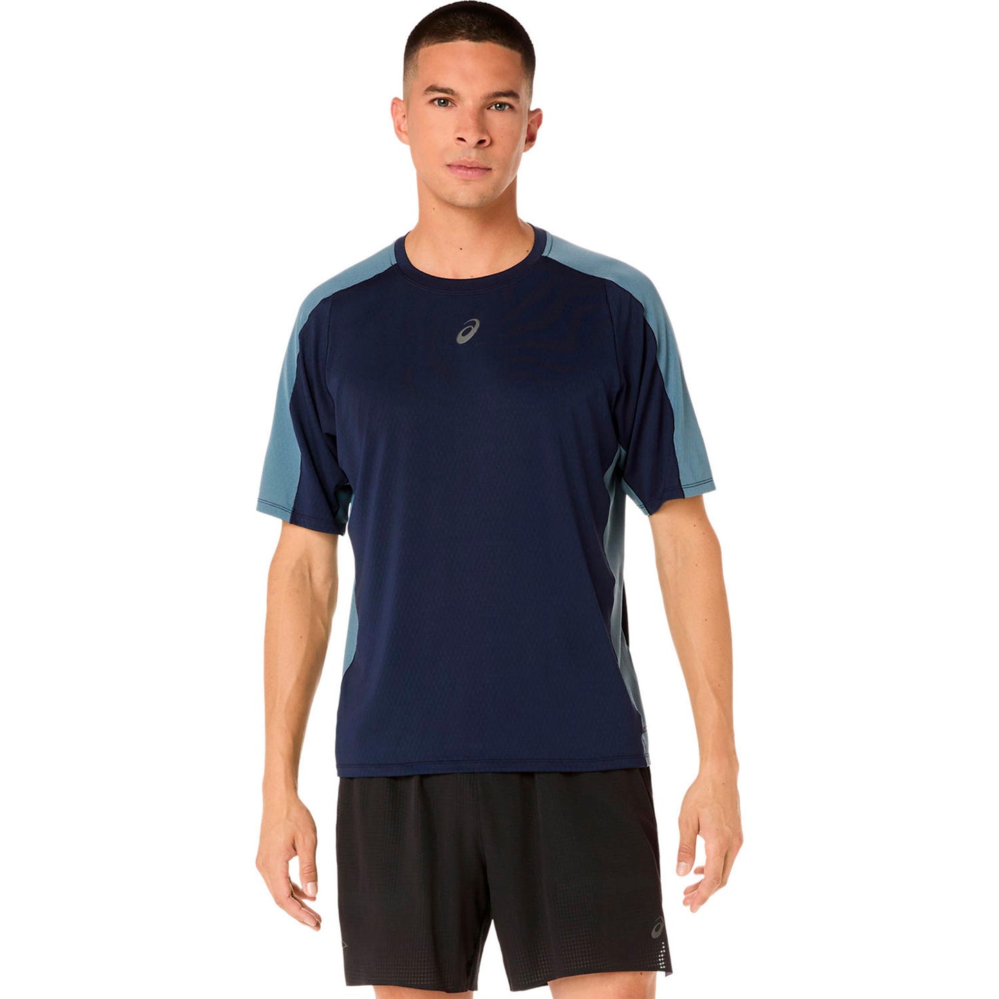 ASICS Fujitrail Elite Laufshirt Herren-dunkelblau, grau