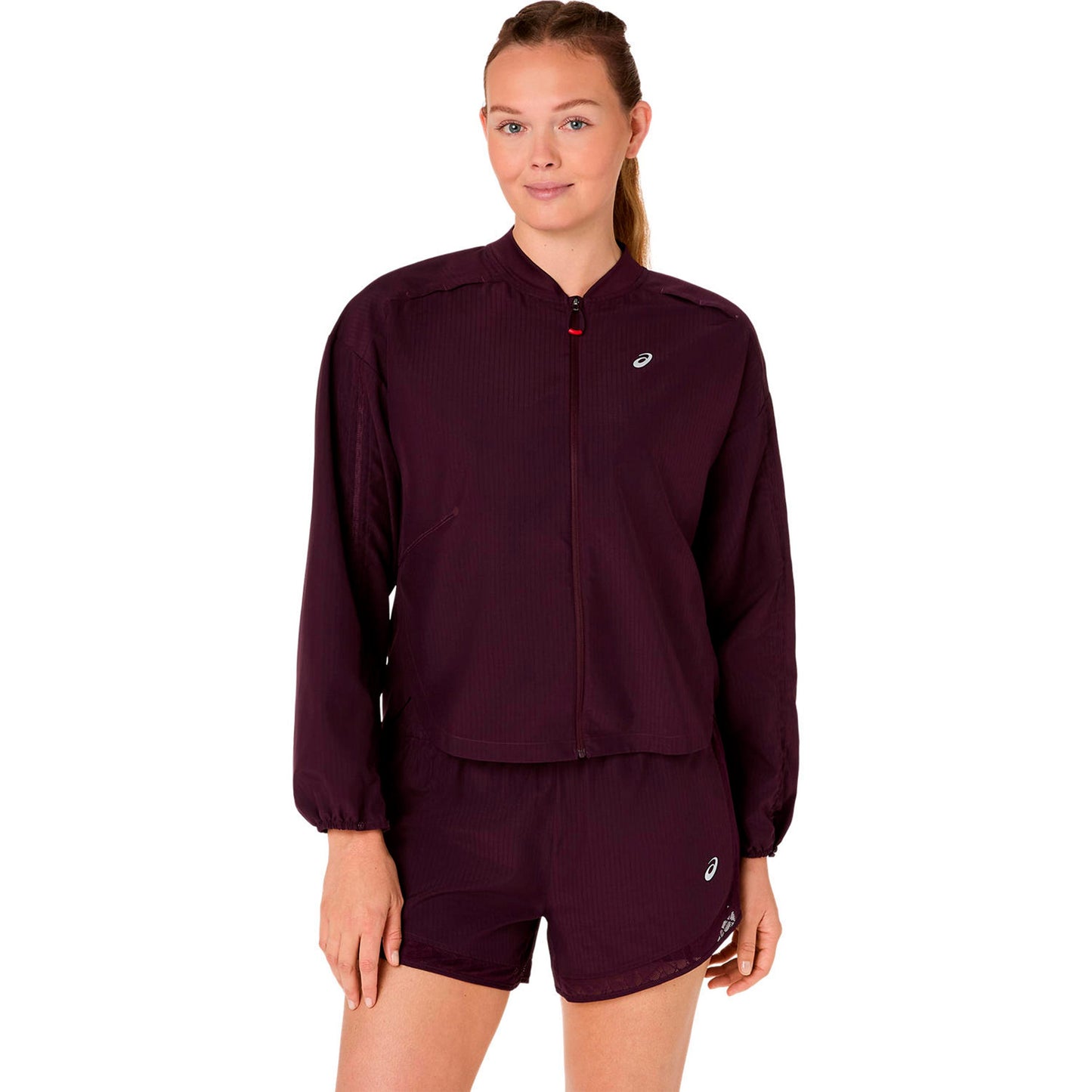 ASICS Nagino Adjustable  Laufjacke Damen - weinrot