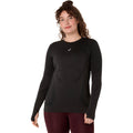 Road Seamless Laufshirt Damen-schwarz, grau