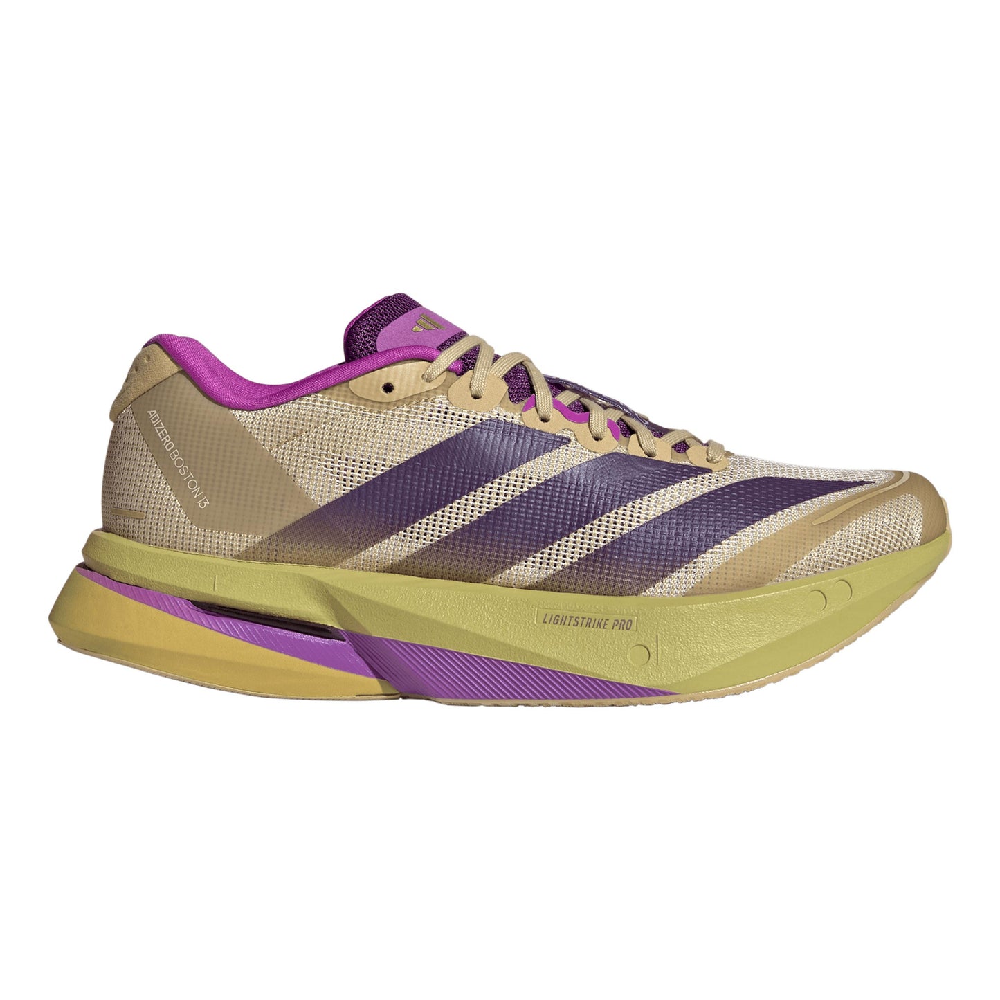 adidas adizero Boston 13 Wettkampfschuh Damen - beige, lila