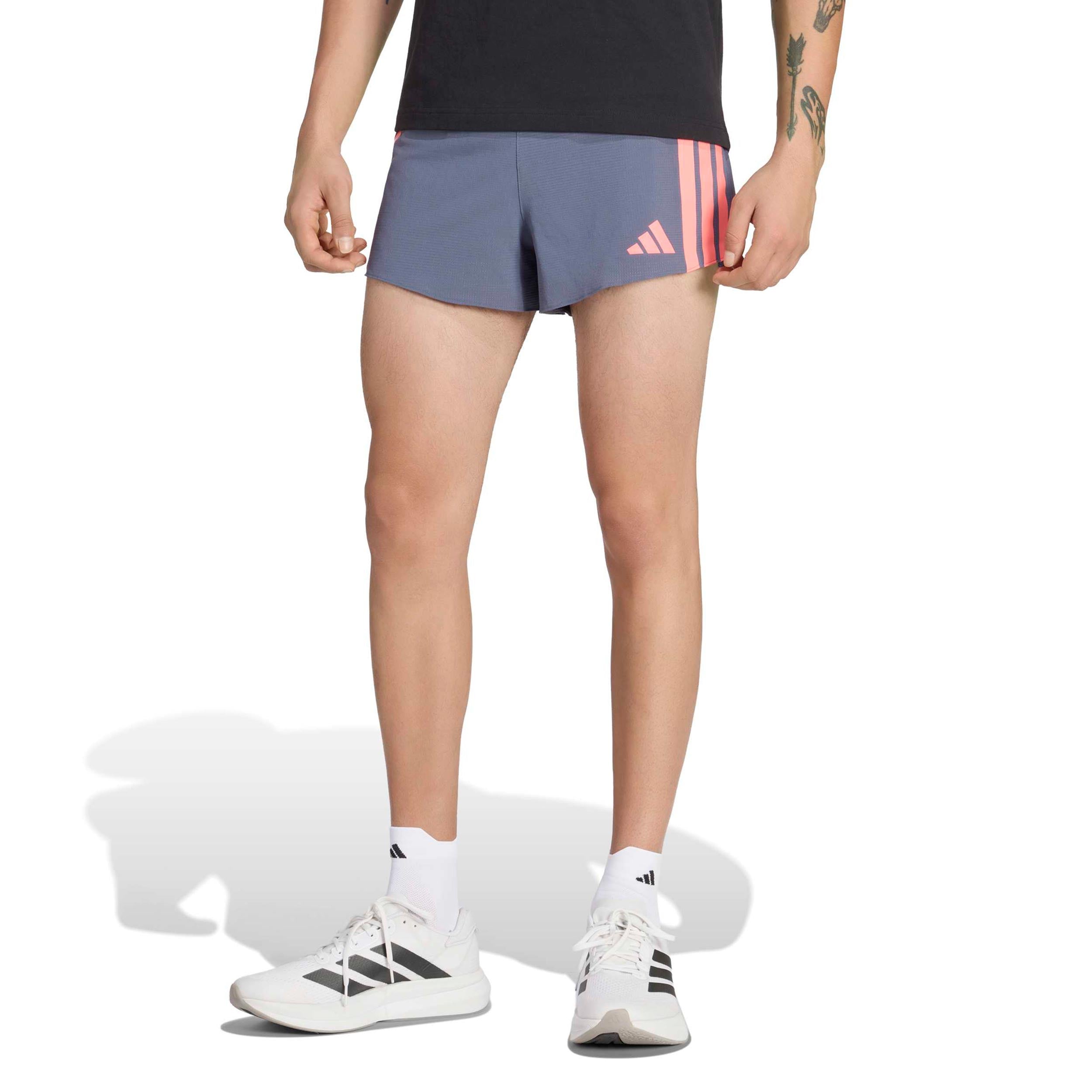 adidas adizero Gel 3in Laufshorts Herren - grau, koralle