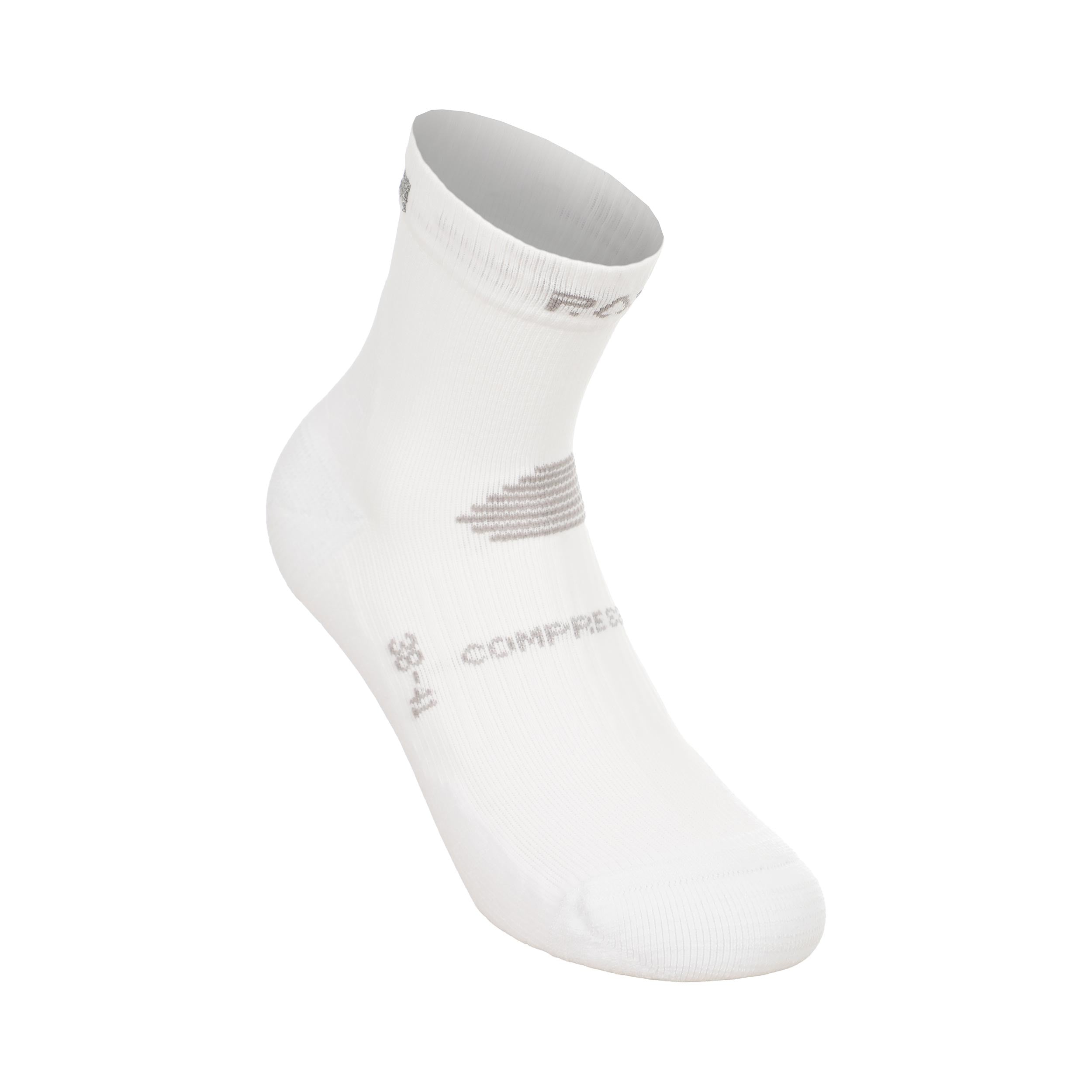 P.A.C. RN 6.2 Reflective Pro Mid Compression Kompressions-Socken Damen - weiß, weiß