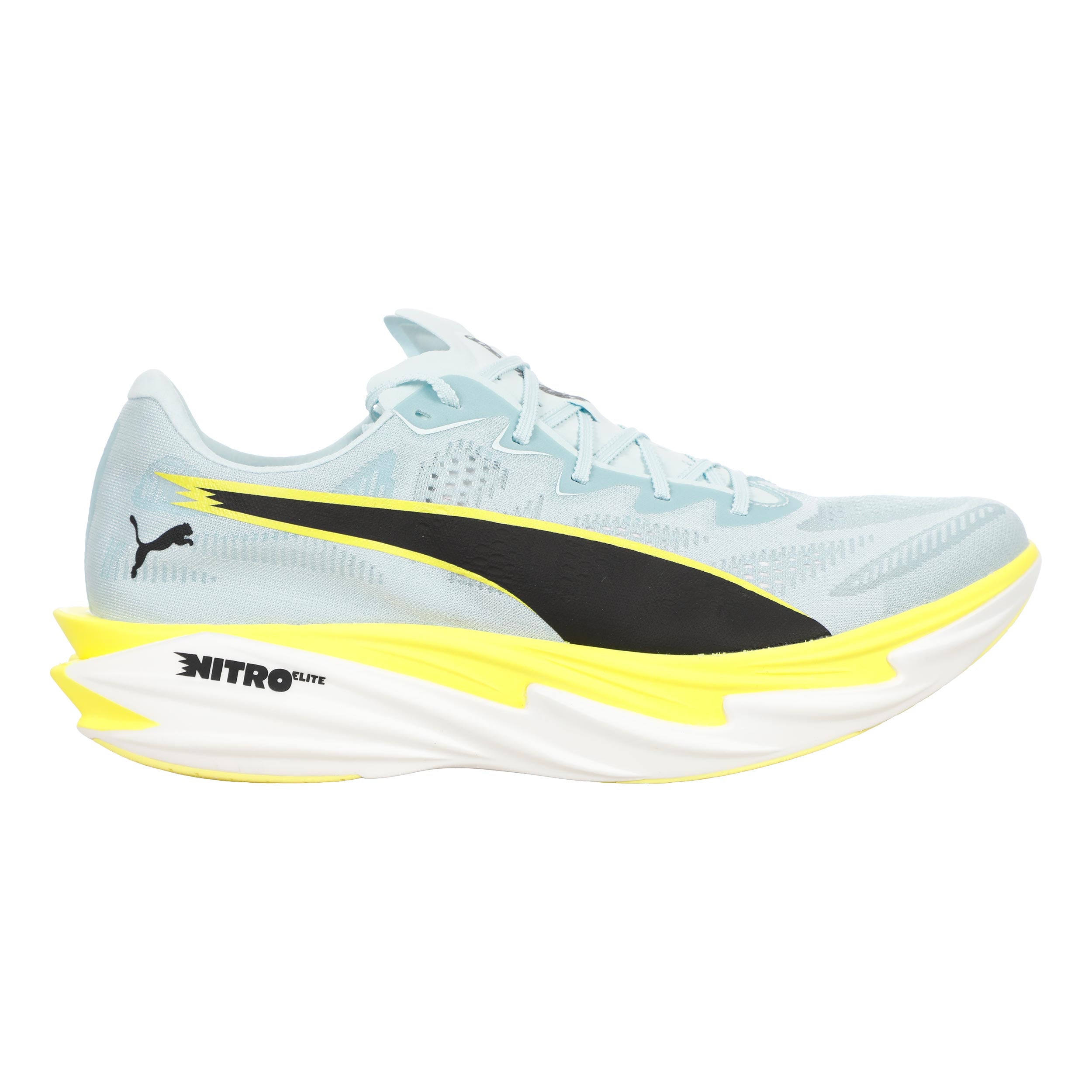 Puma Deviate Nitro Elite 4 Wettkampfschuh Herren-hellblau, limette