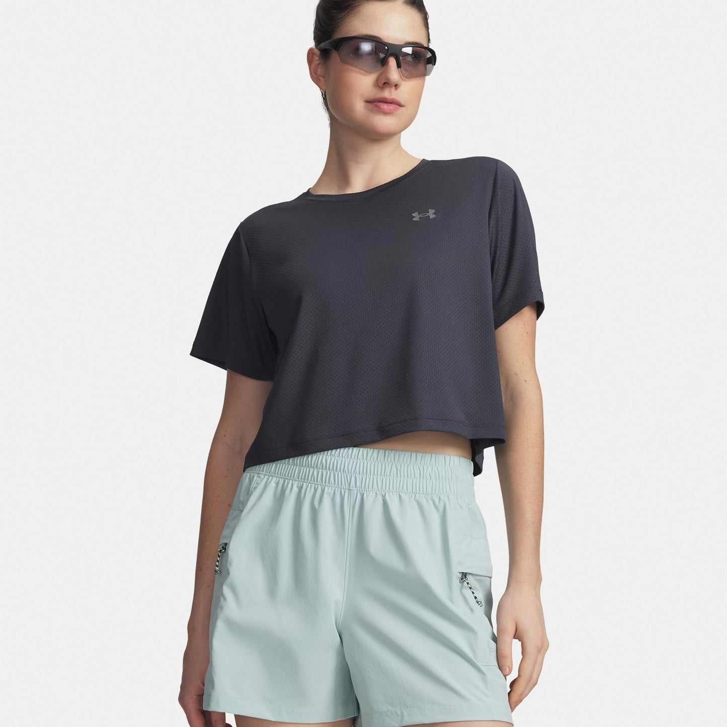 Under Armour Explor Trail Run Graphic  Laufshirt Damen-anthrazit, anthrazit