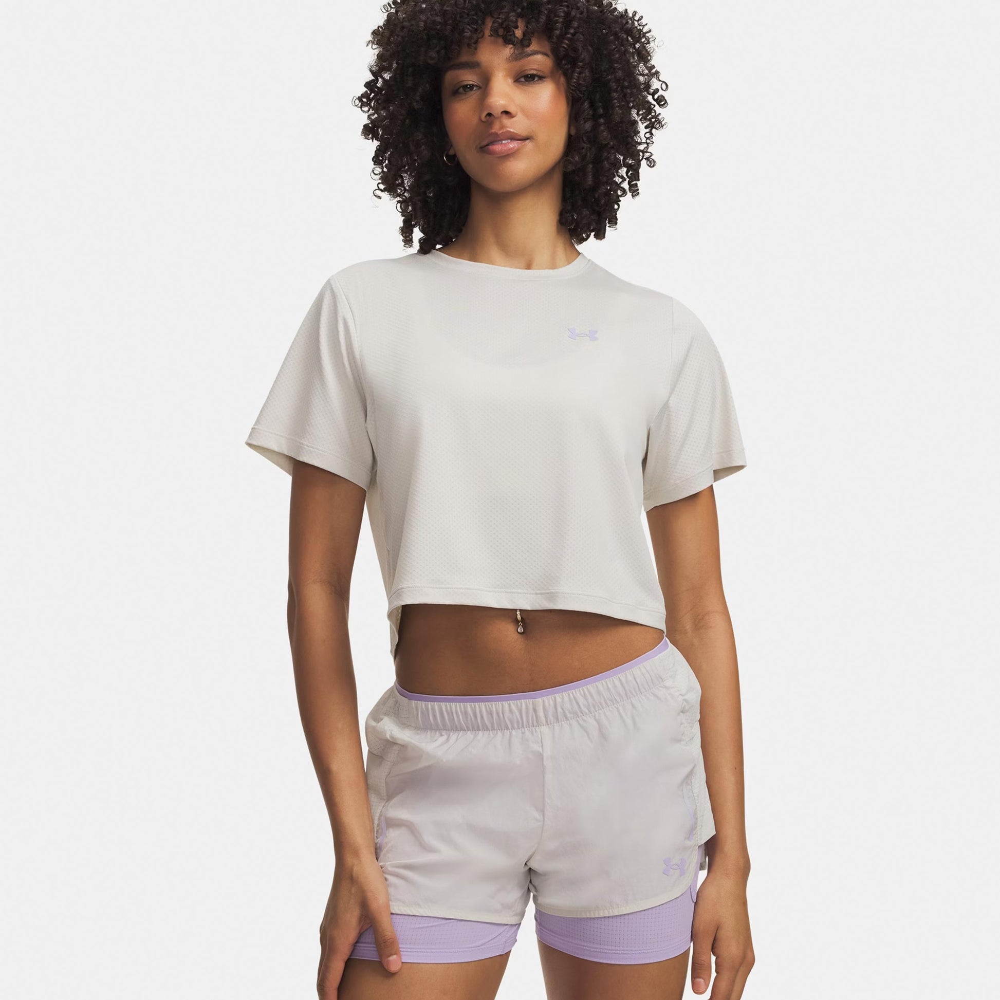 Under Armour Explor Trail Run Graphic  Laufshirt Damen-weiß, lila