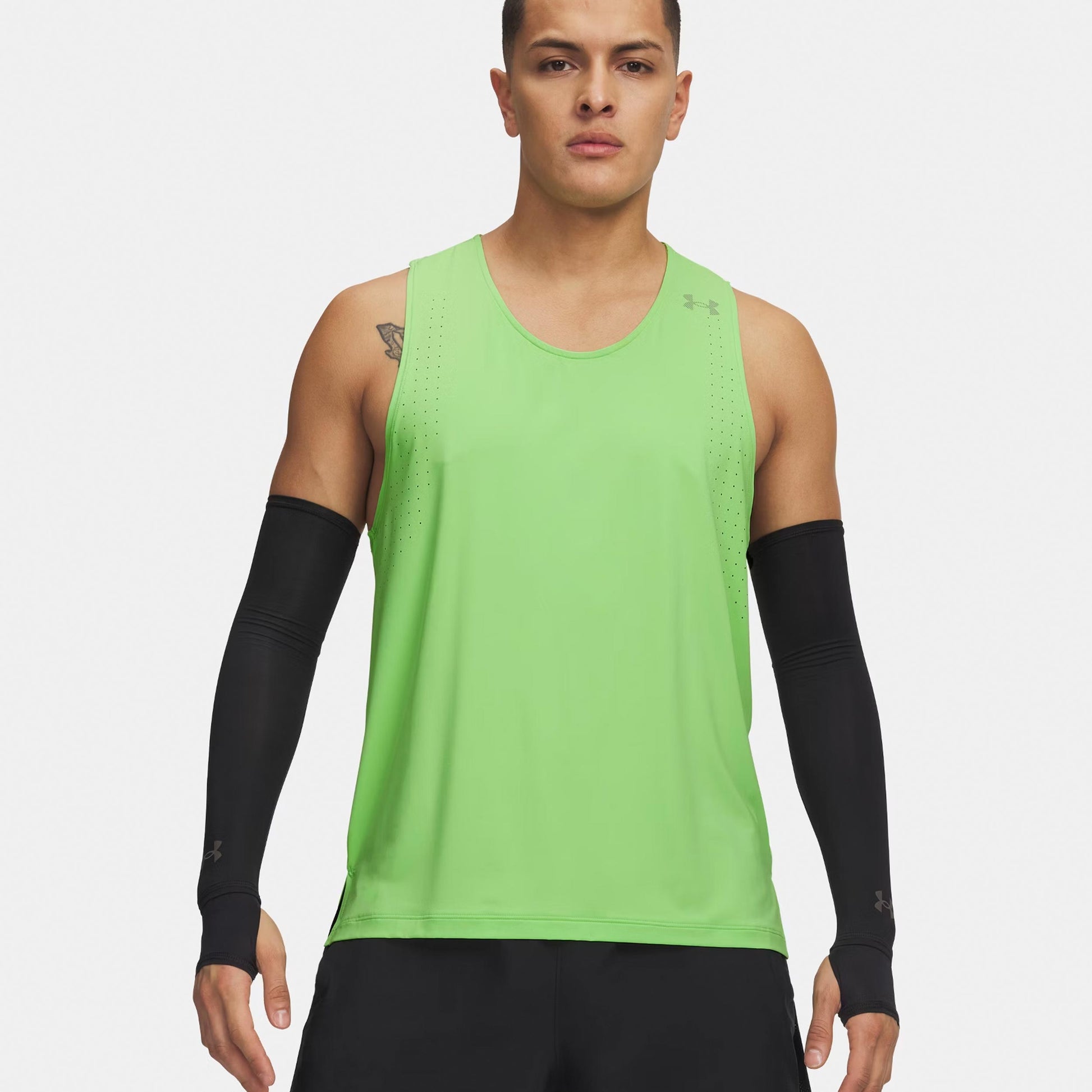 Under Armour Velociti Pro  Laufshirt Herren - neongrün, silber