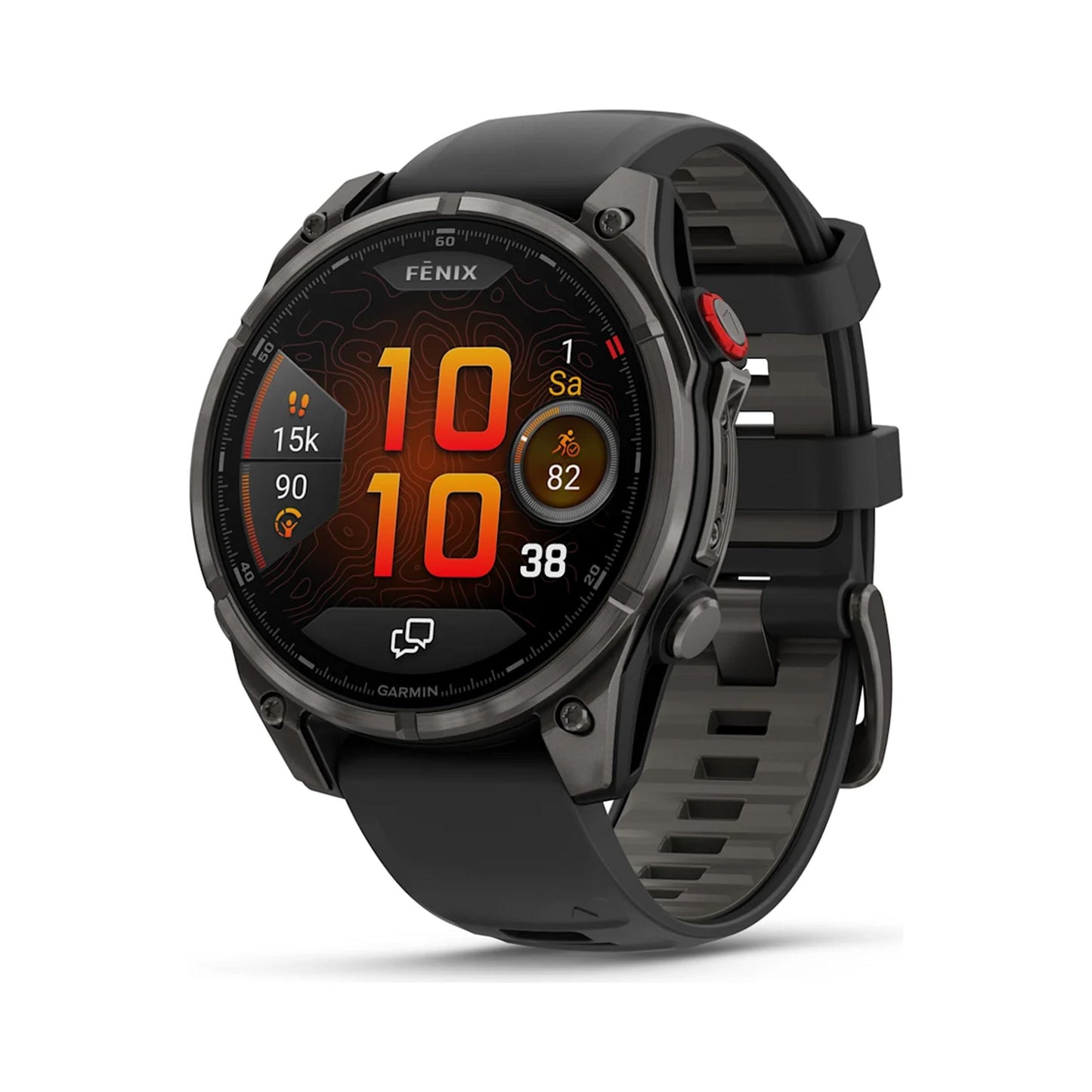 Garmin fenix 8 Pro - 47 mm AMOLED Pulsuhr -schwarz,grau