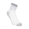 Performance Run Quarter Laufsocken Unisex-weiß, lila