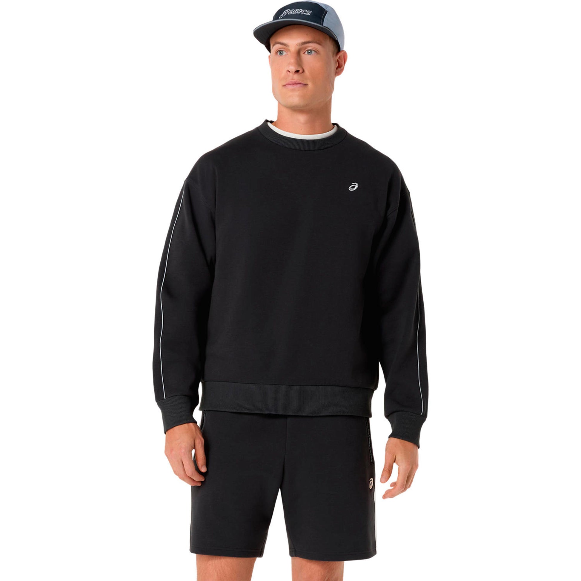 ASICS Track Club Heritage Sweatshirt Unisex - schwarz