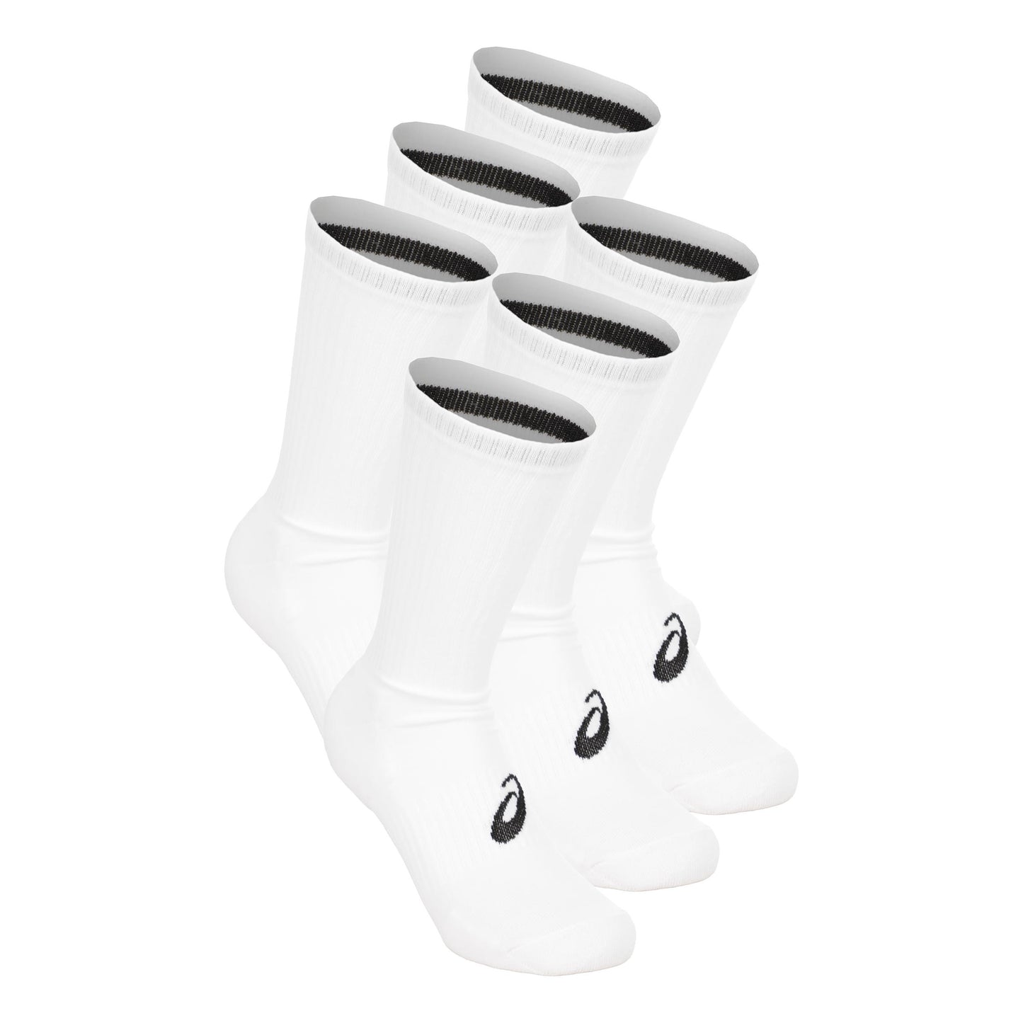 ASICS 6PPK Crew Laufsocken Unisex-weiß