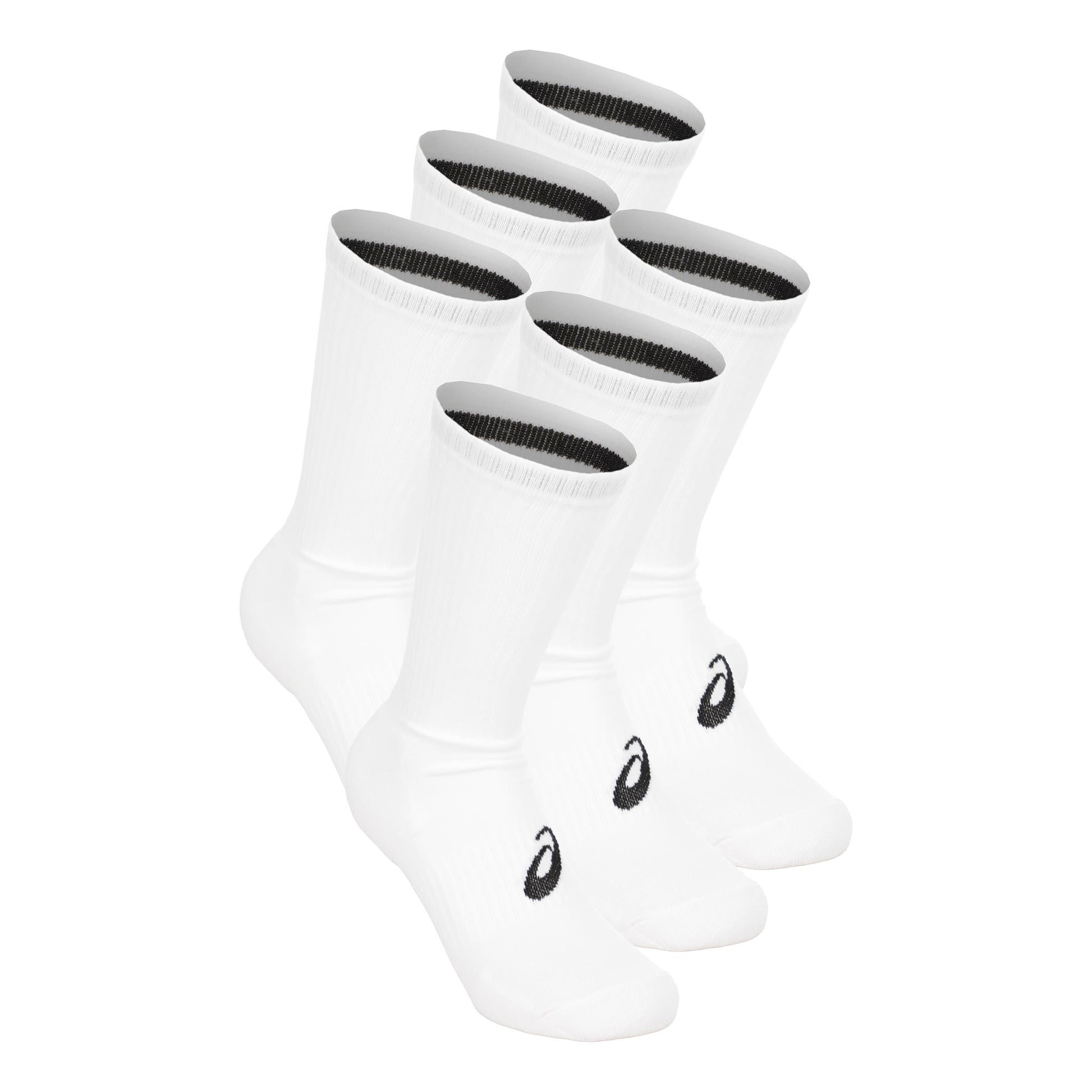 ASICS 6PPK Crew Laufsocken Unisex-weiß