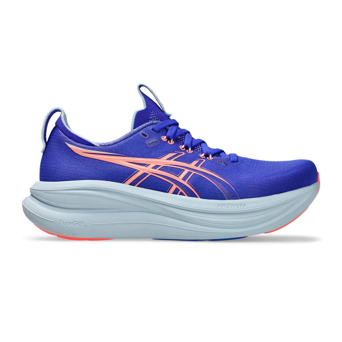 ASICS Gel-Nimbus 28 Neutralschuh Damen - blau, orange