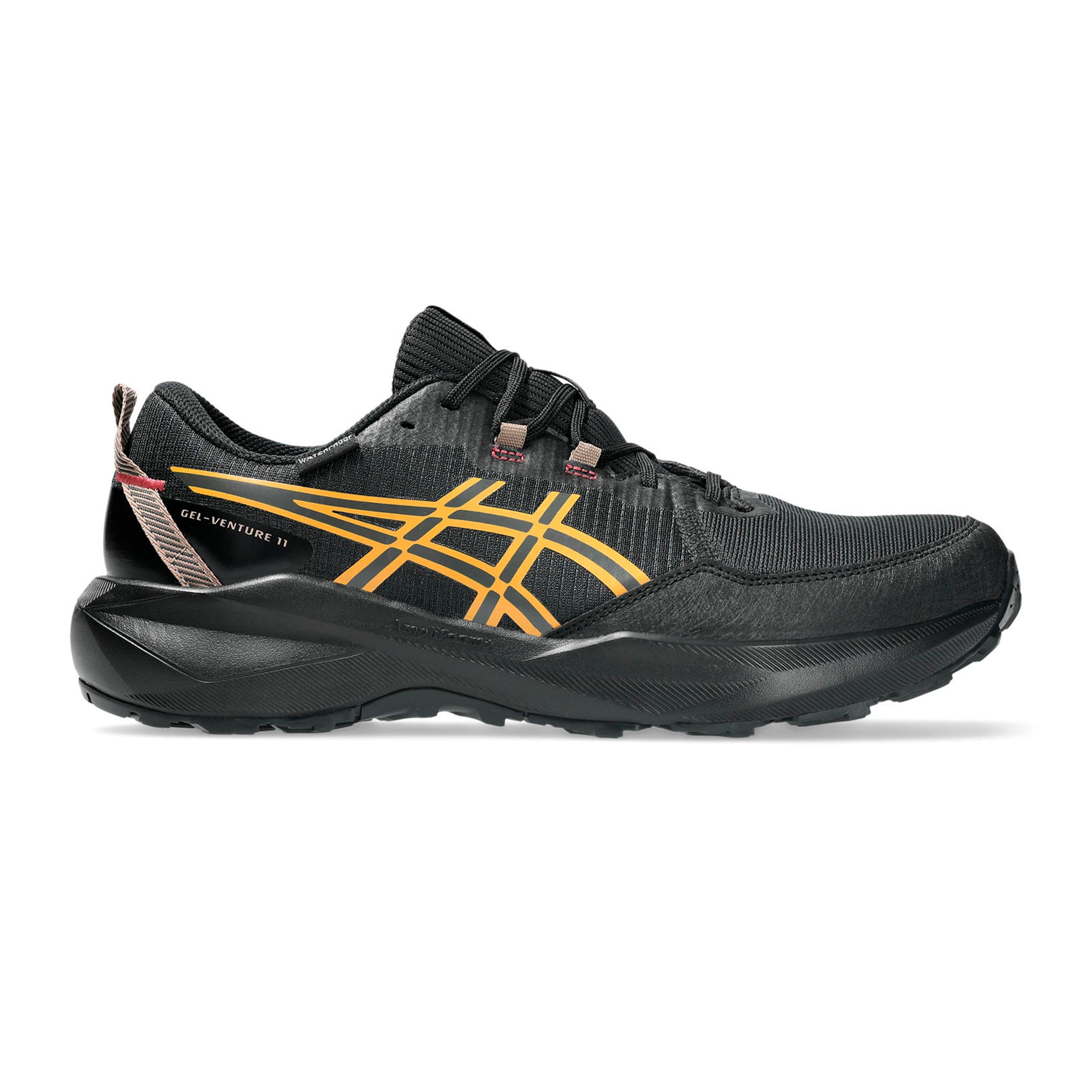 ASICS GEL-VENTURE 11 WATERPROOF Trailschuh Herren - schwarz, orange