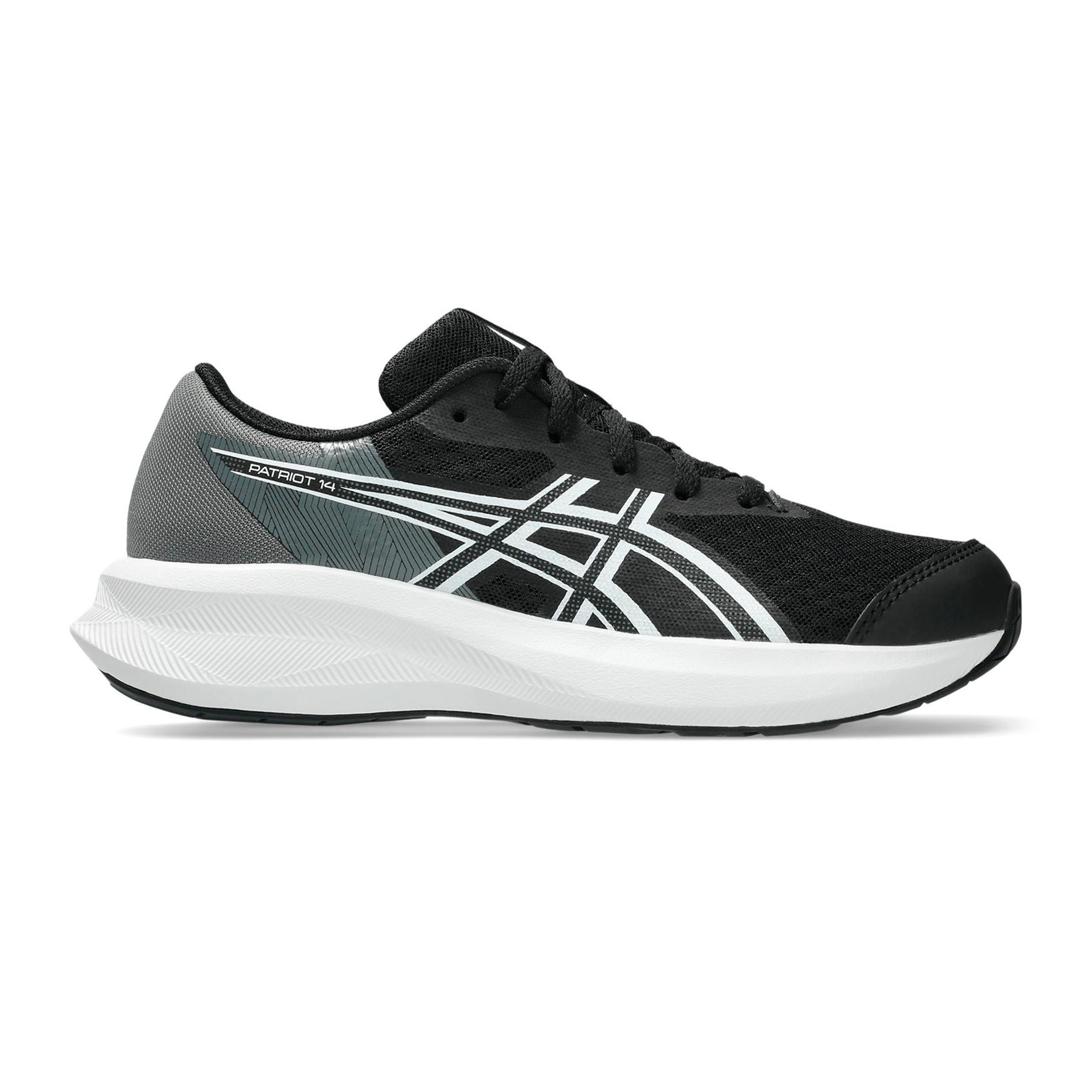 ASICS PATRIOT 14 GS Neutralschuh Kinder - schwarz, weiß