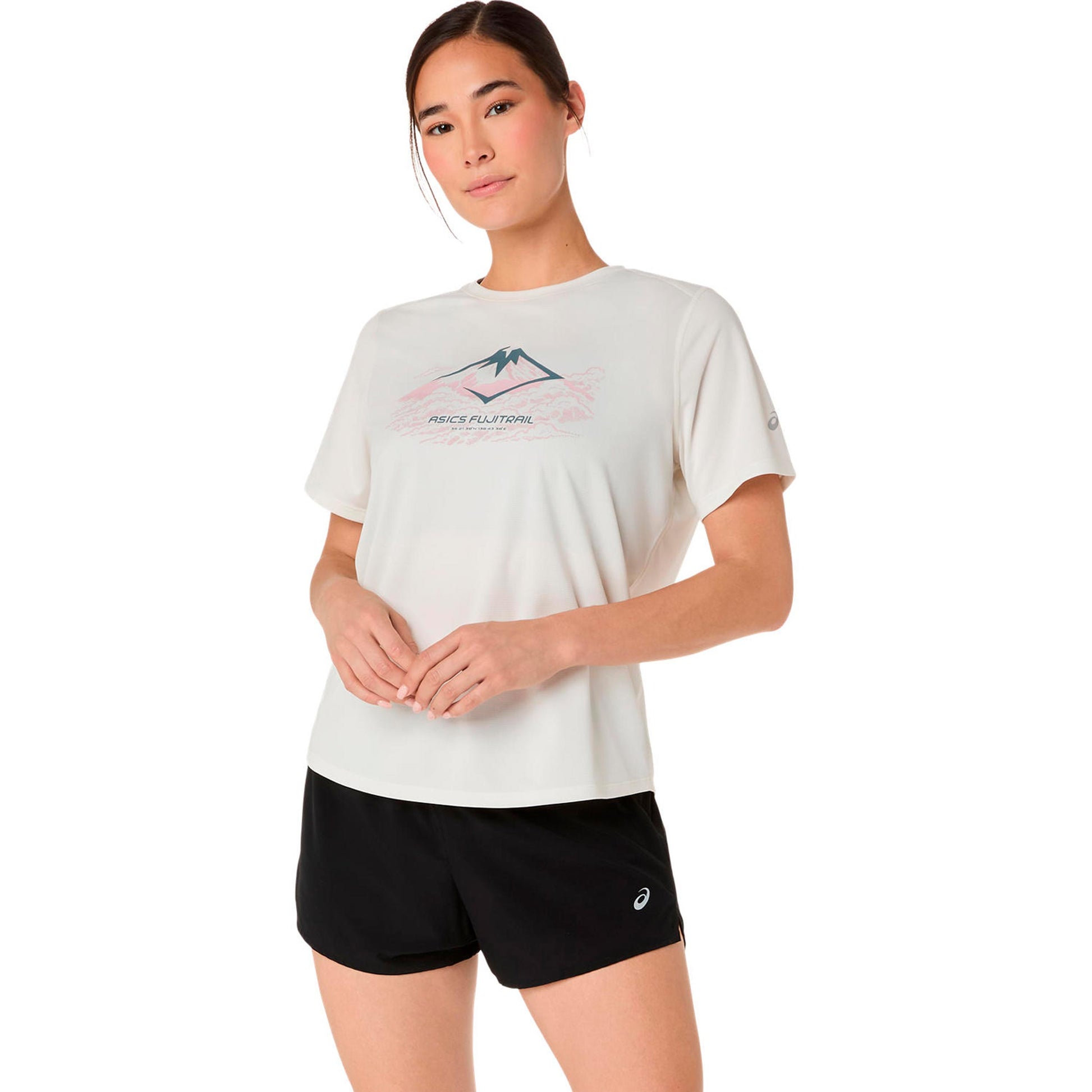 ASICS Fujitrail Laufshirt Damen-beige