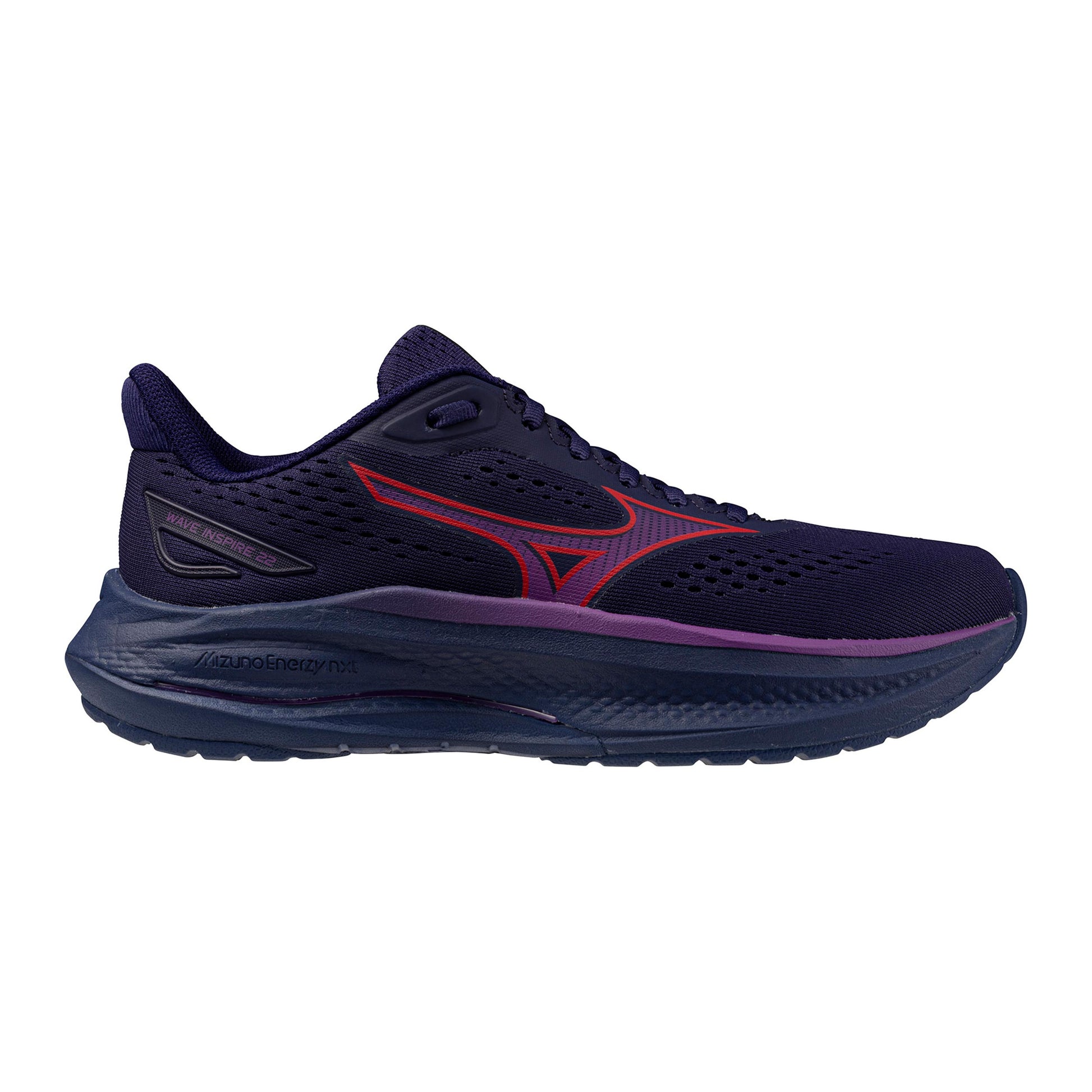 Mizuno Wave Inspire 22  Stabilitätsschuh Damen - dunkelblau, lila