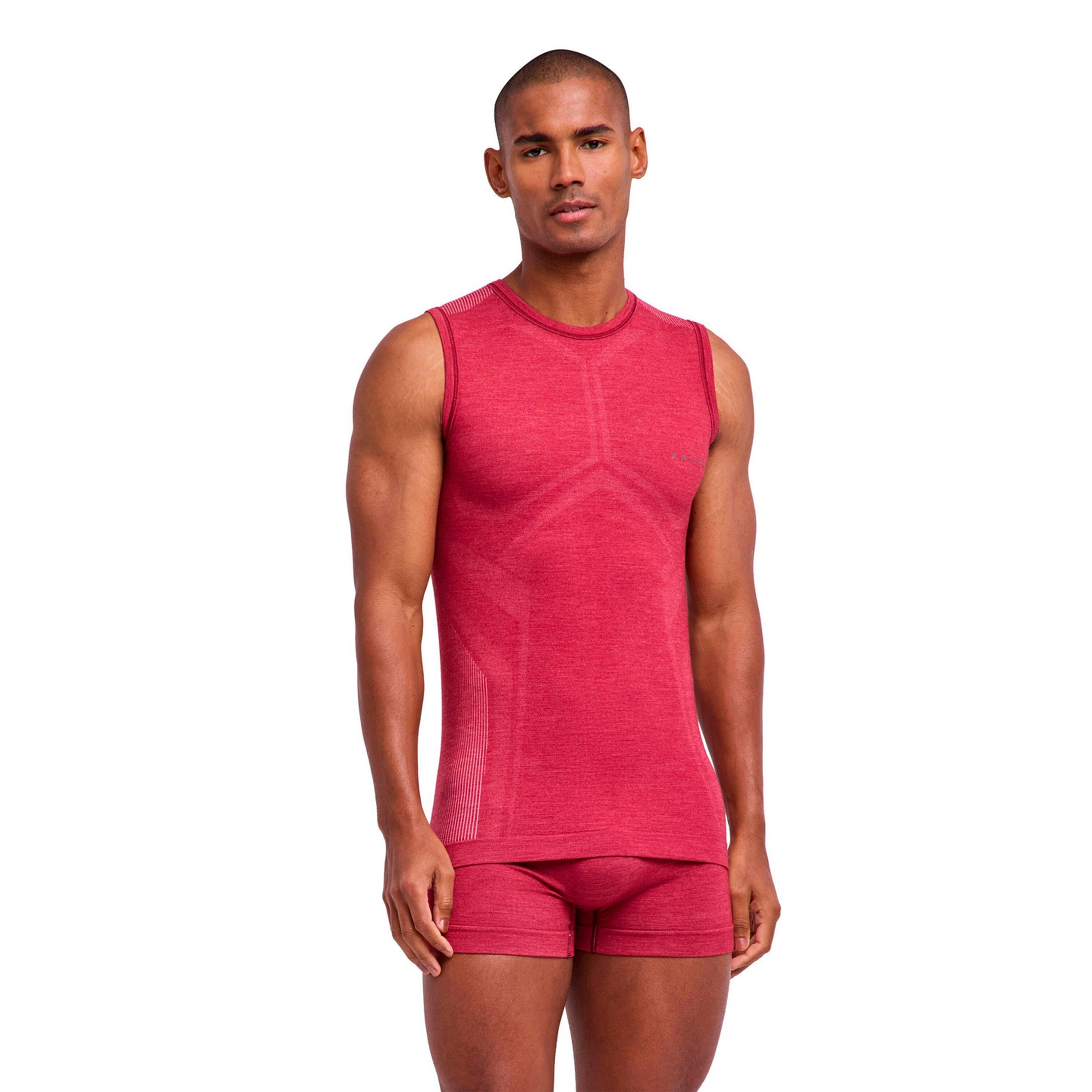 Falke Wool Tech Light  Unterhemd Herren-rot