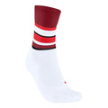 RU4 Endurance Compression Laufsocken Damen-weiß, dunkelrot