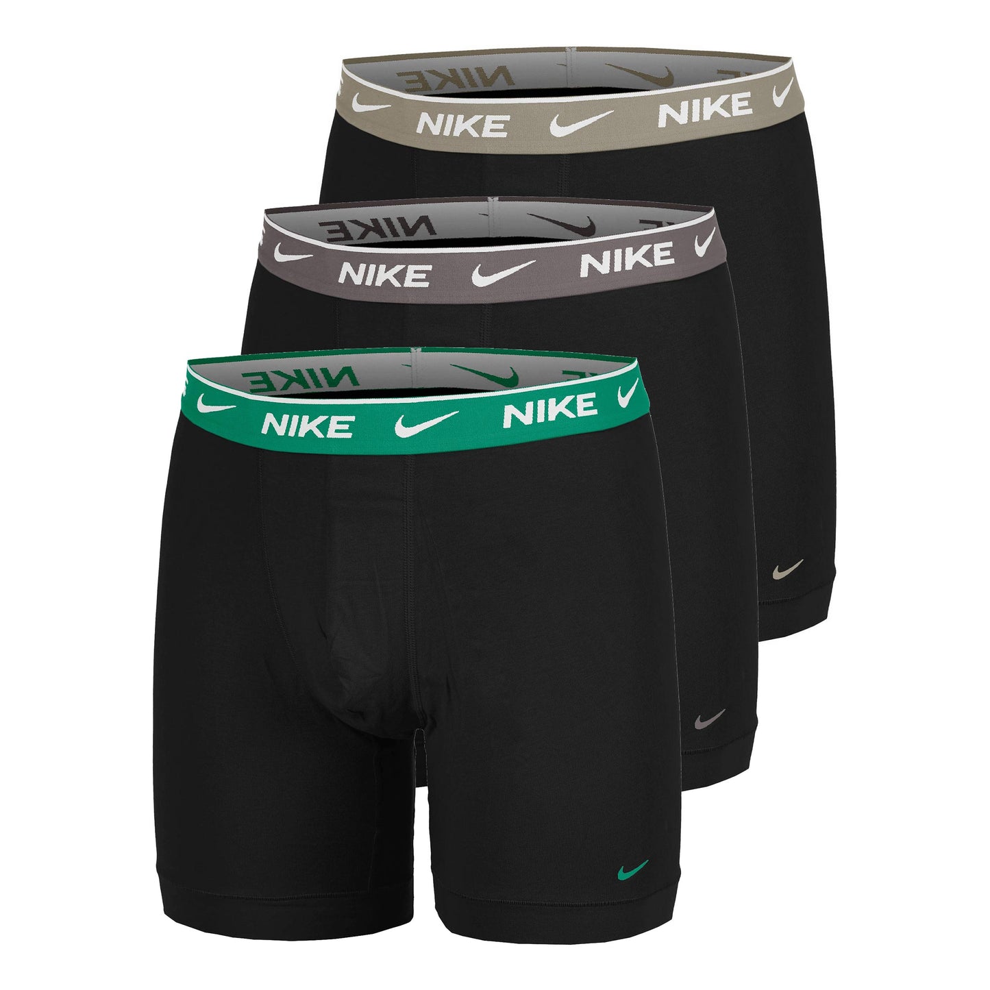 Nike Essential Cotton Stretch Boxer Brief Boxer Short 3er Pack Herren - oliv