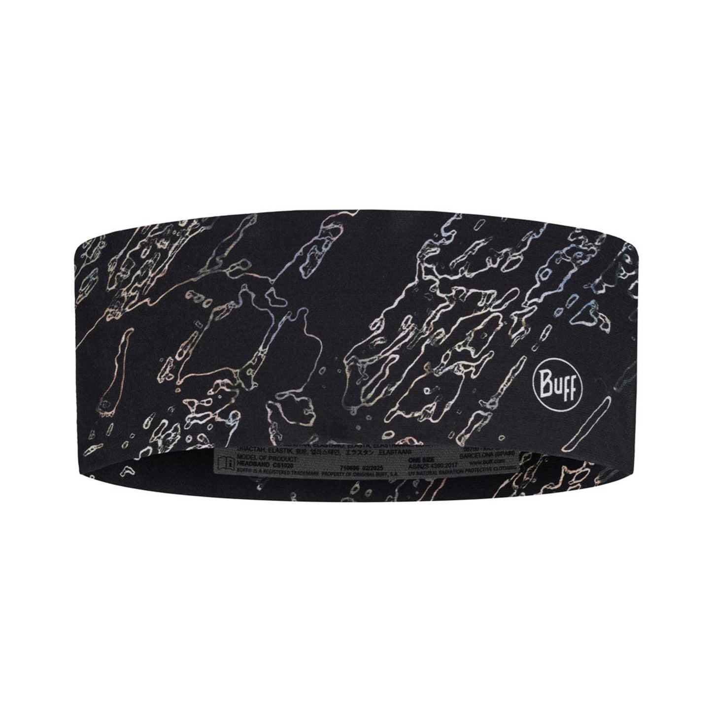 Buff CoolNet UV® Wide Stirnband Unisex-schwarz