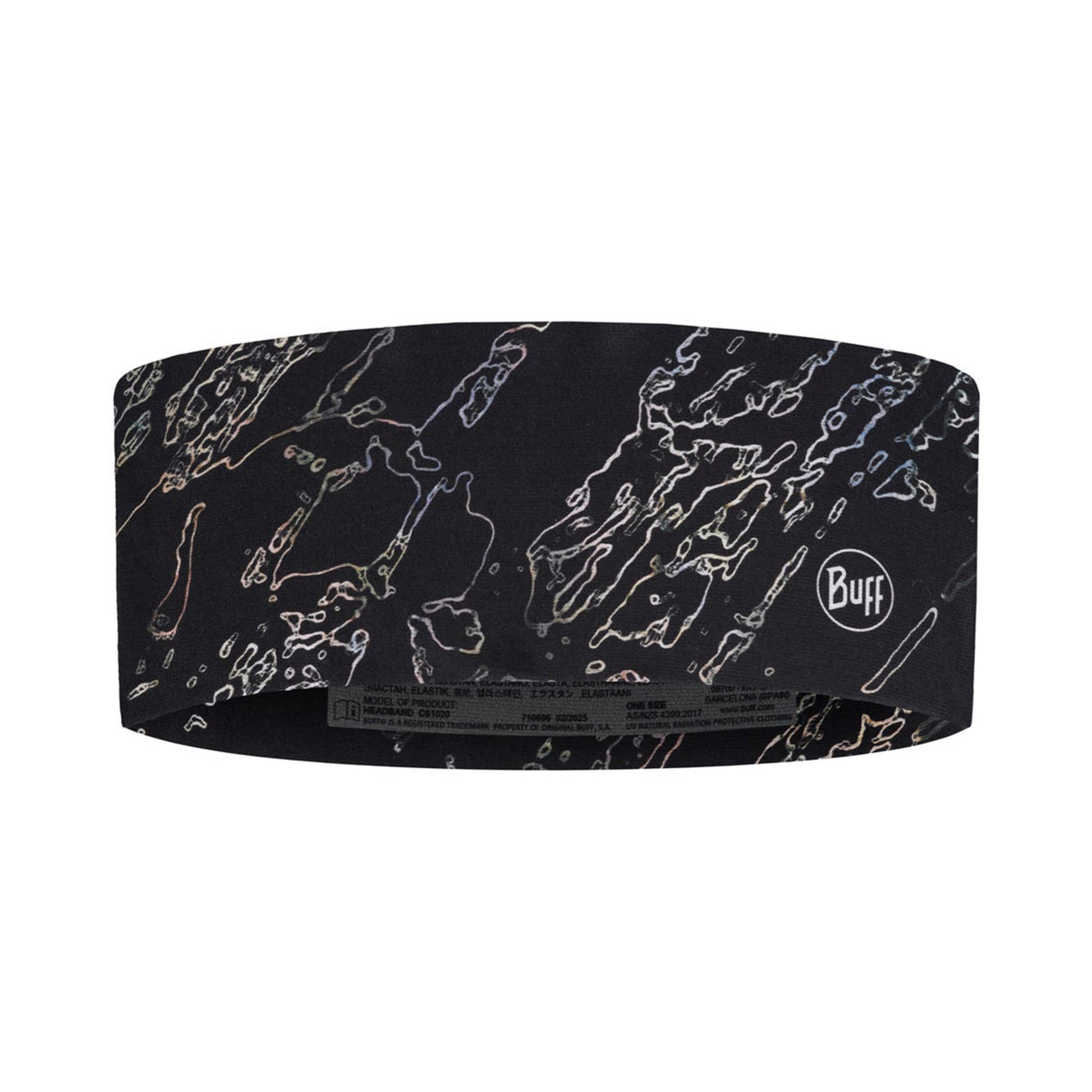Buff CoolNet UV® Wide Stirnband Unisex-schwarz