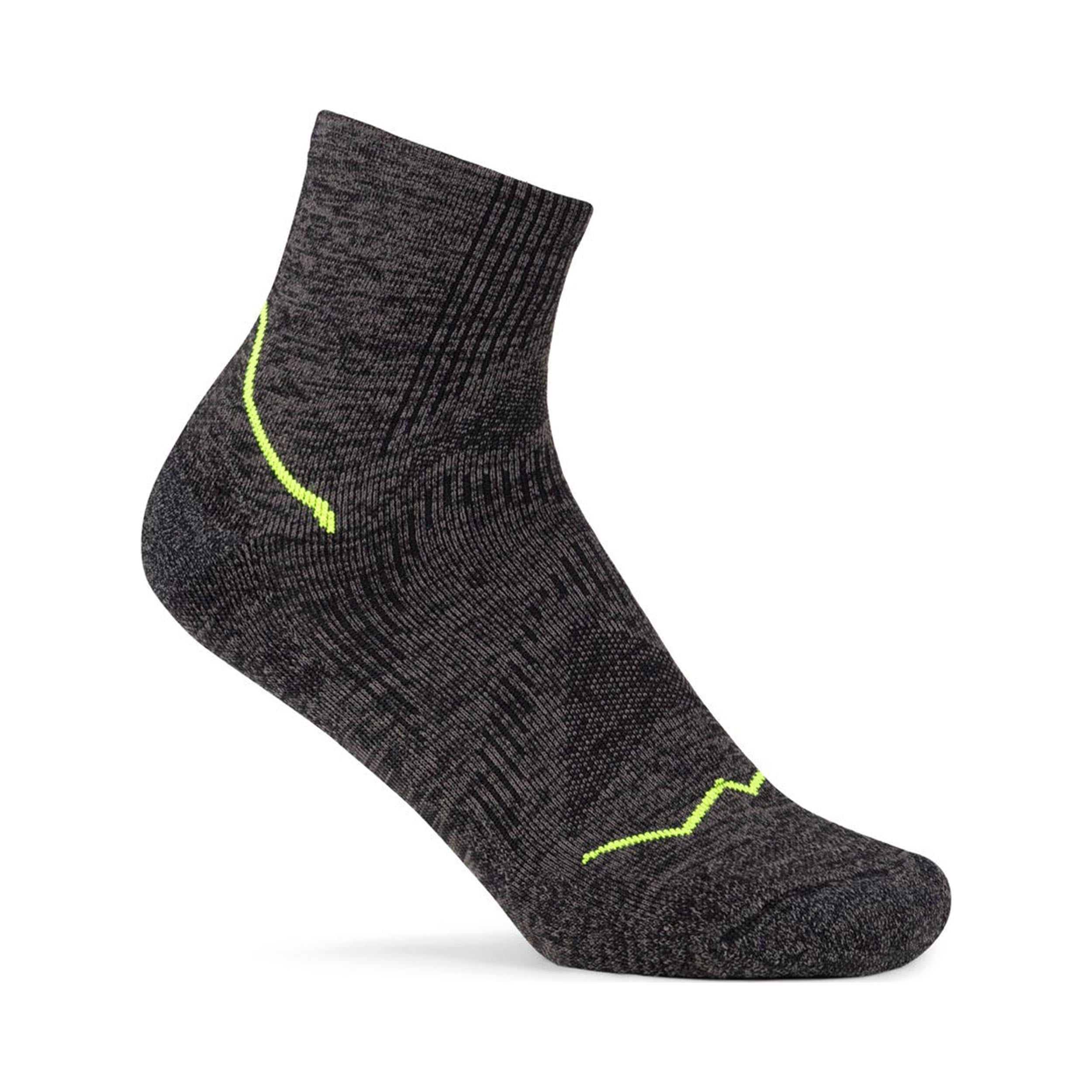 Buff Dryflx Quarter  Laufsocken Unisex-schwarz