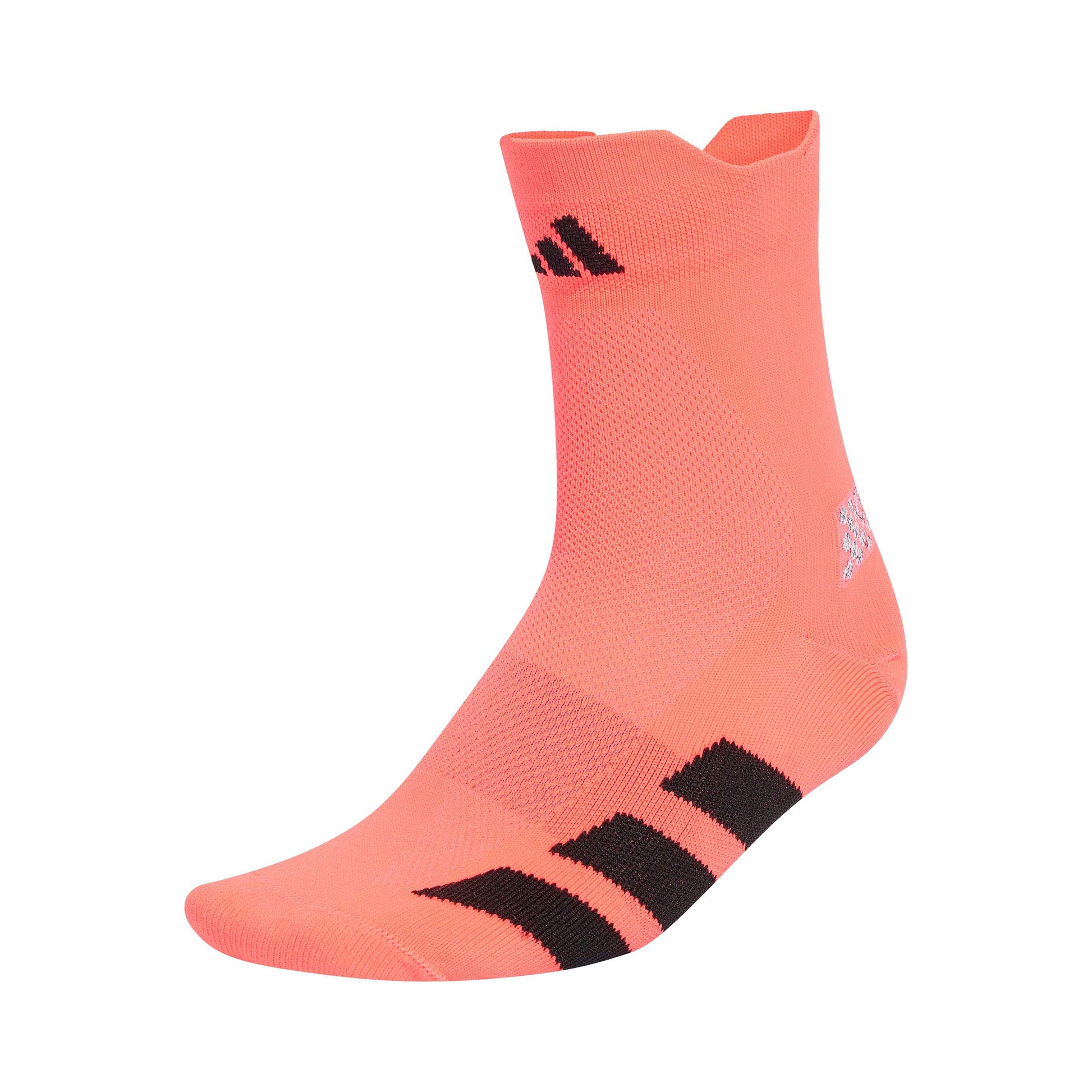 adidas adizero Quarter Laufsocken Unisex - koralle, schwarz