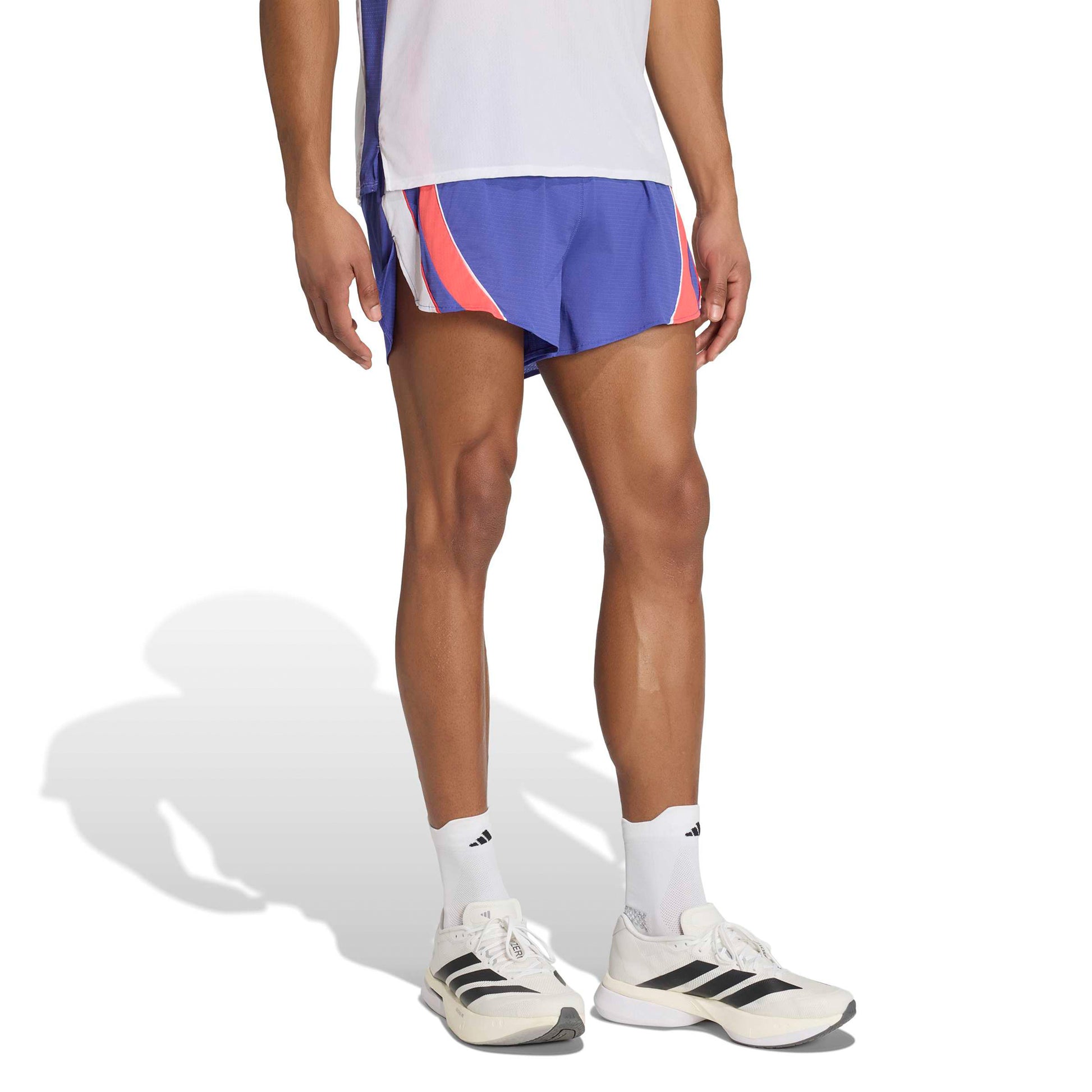 adidas adizero Archive Laufshorts Herren - blau, rot