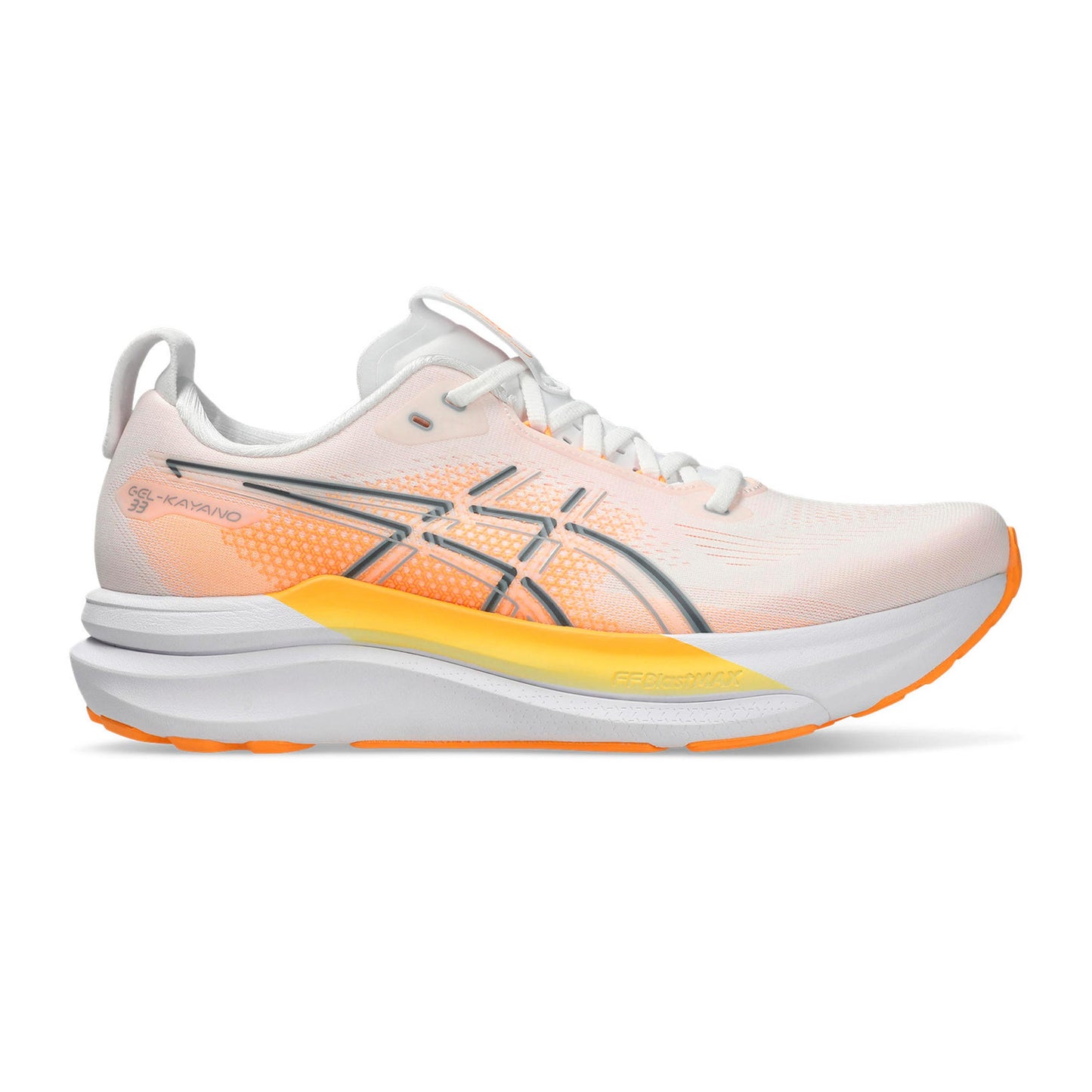 ASICS GEL-KAYANO 33 Stabilitätsschuh Herren - weiß, orange