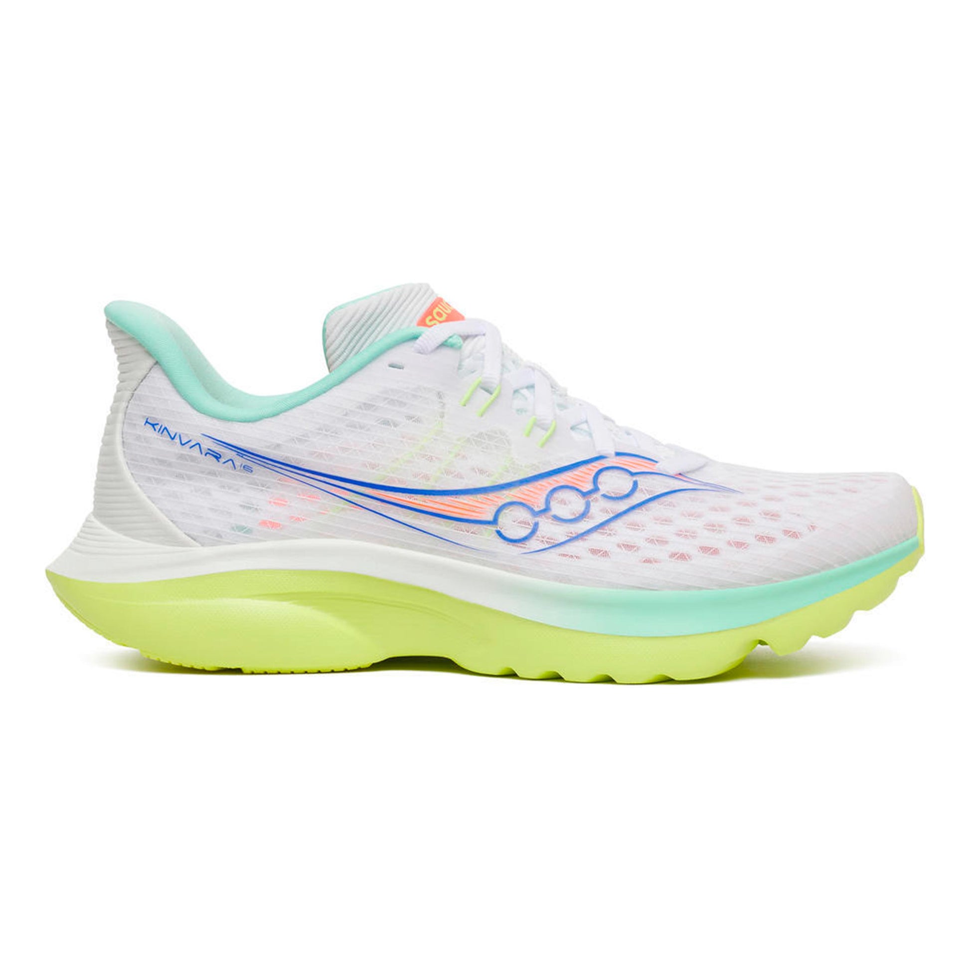 Saucony Kinvara 16 Neutralschuh Damen - weiß, neongelb