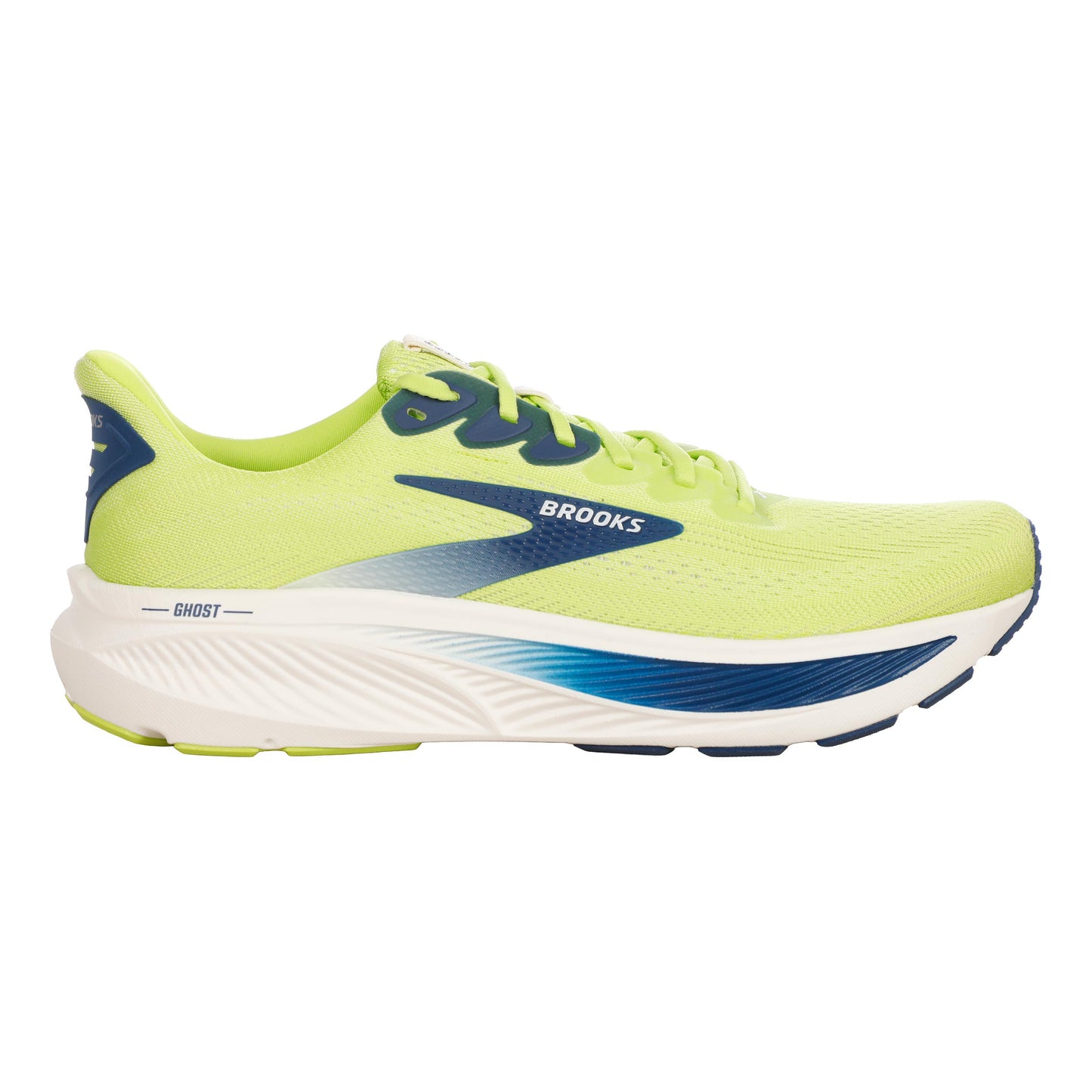 Brooks Ghost 17 Neutralschuh Herren - limette, blau